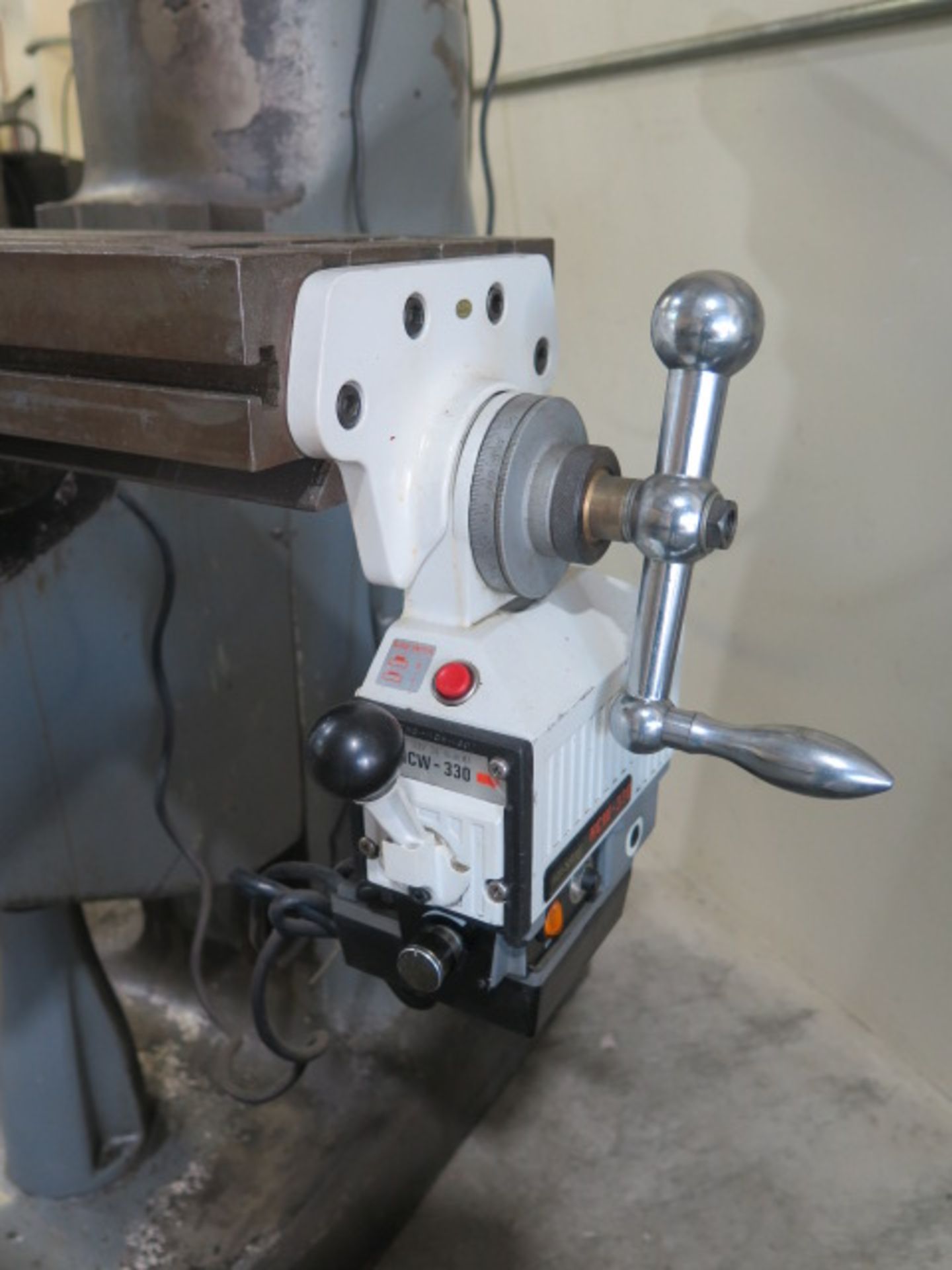 Bridgeport Vertical Mill s/n 151345 w/ 1.5Hp Motor, 60-4200 Dial Change RPM, Trava-Dial, Power Feed, - Image 6 of 11