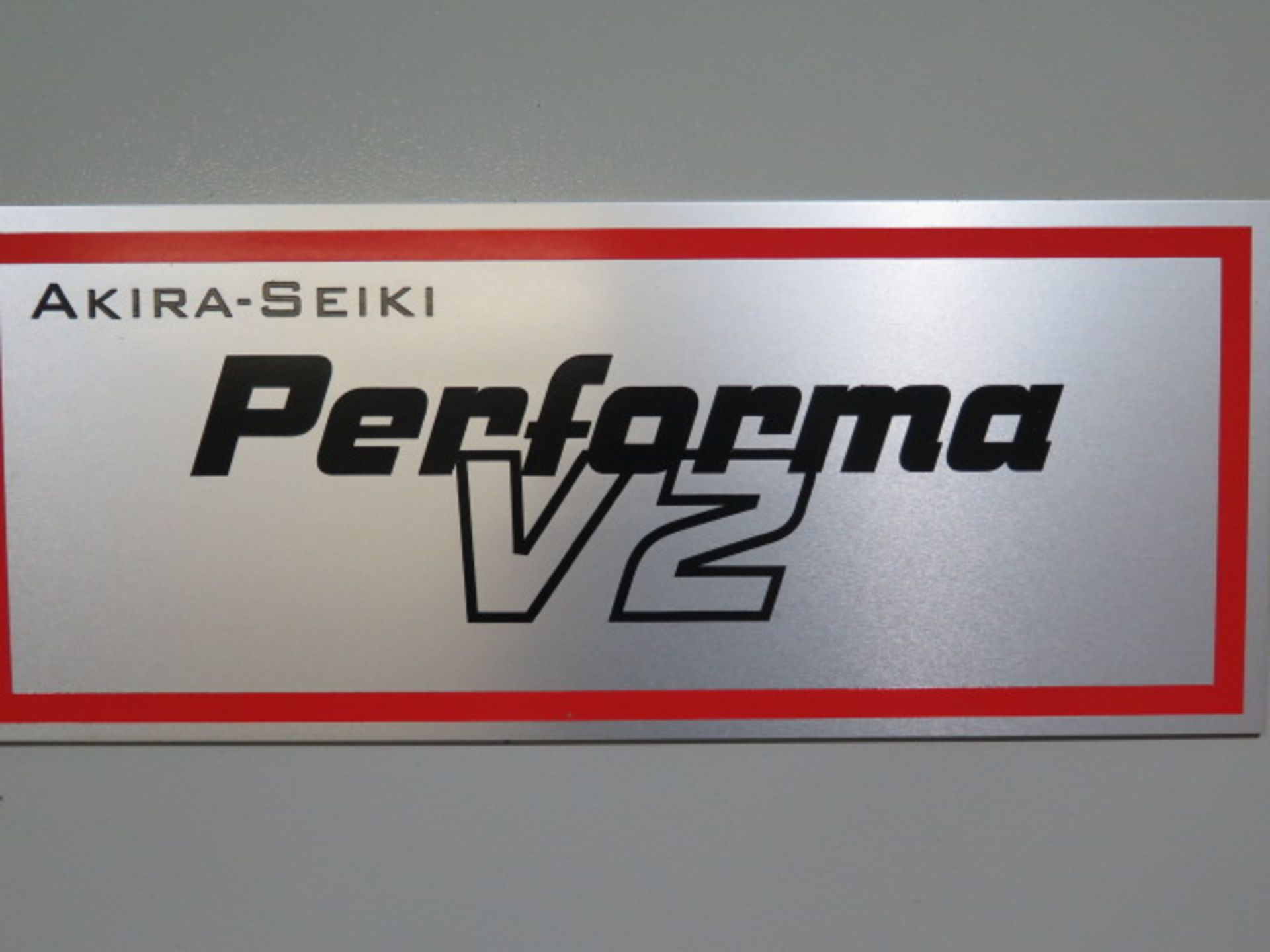 2002 Akira-Seiki Performa V-2C CNC Vertical Machining Center s/n 02VE265-574 w/ Mitsubishi Controls, - Image 5 of 14