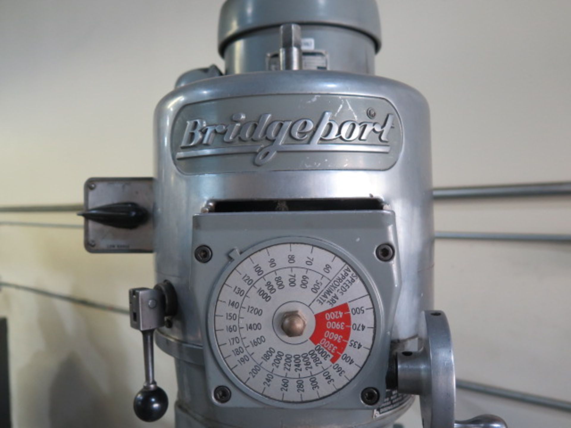 Bridgeport Vertical Mill s/n 151345 w/ 1.5Hp Motor, 60-4200 Dial Change RPM, Trava-Dial, Power Feed, - Image 3 of 11