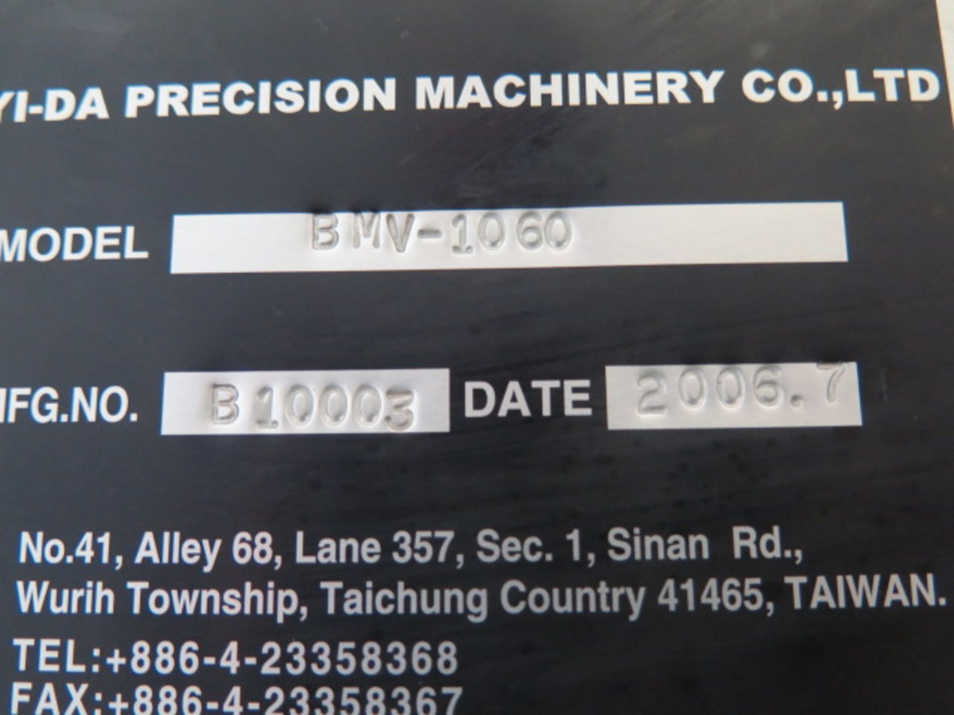 2006 Yang BVM-1060 CNC Vertical Machining Center s/n B10003 w/ Fanuc Series 0i-MC Contropls, 24- - Image 16 of 16