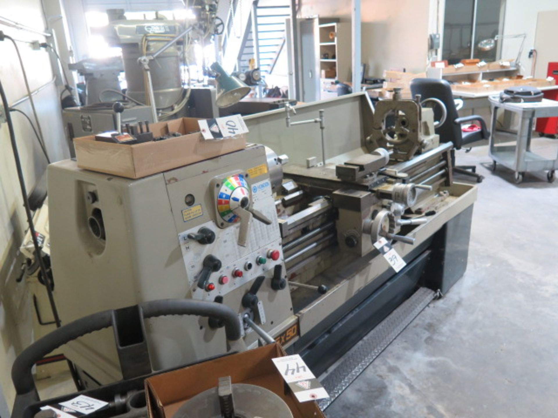 Honden mdl. HD1550 15" x 55" Geared Head Gap Bed Lathe s/n 0203 w/ 25-2000 RPM, Inch/mm Threading, - Image 2 of 17