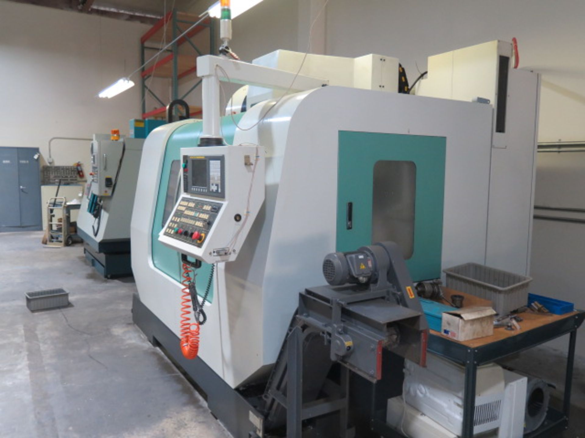 2006 Yang BVM-1060 CNC Vertical Machining Center s/n B10003 w/ Fanuc Series 0i-MC Contropls, 24- - Image 3 of 16