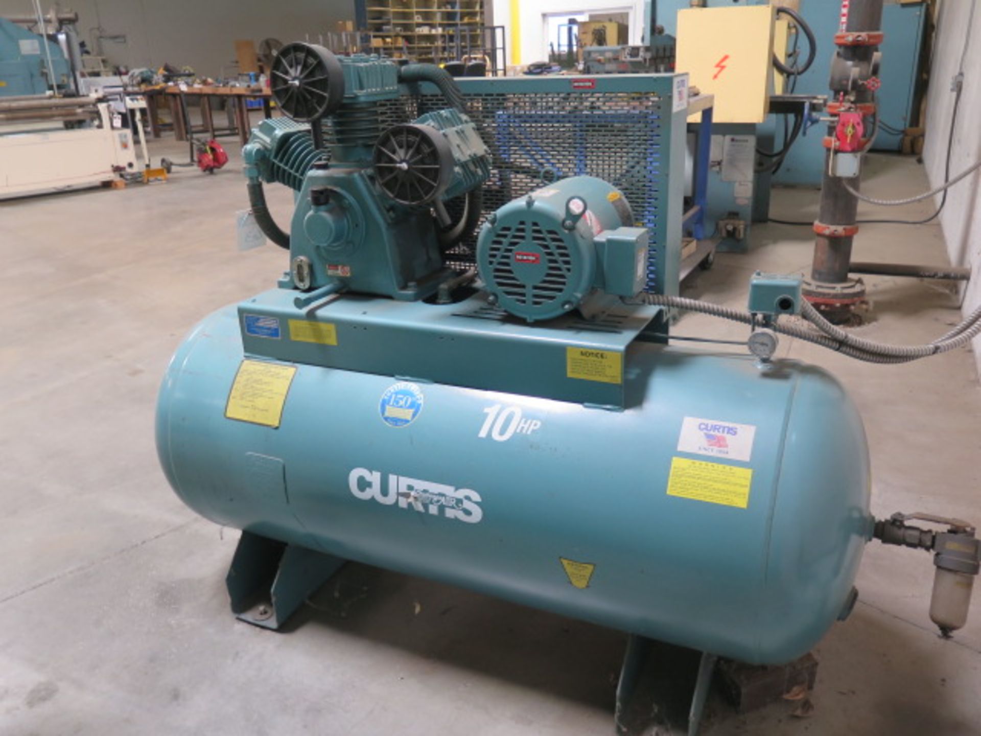 2004 Curtis ChallengeAIR mdl. 10HT12-3 10Hp 3-Stage Pump, 120 Gallon Tank