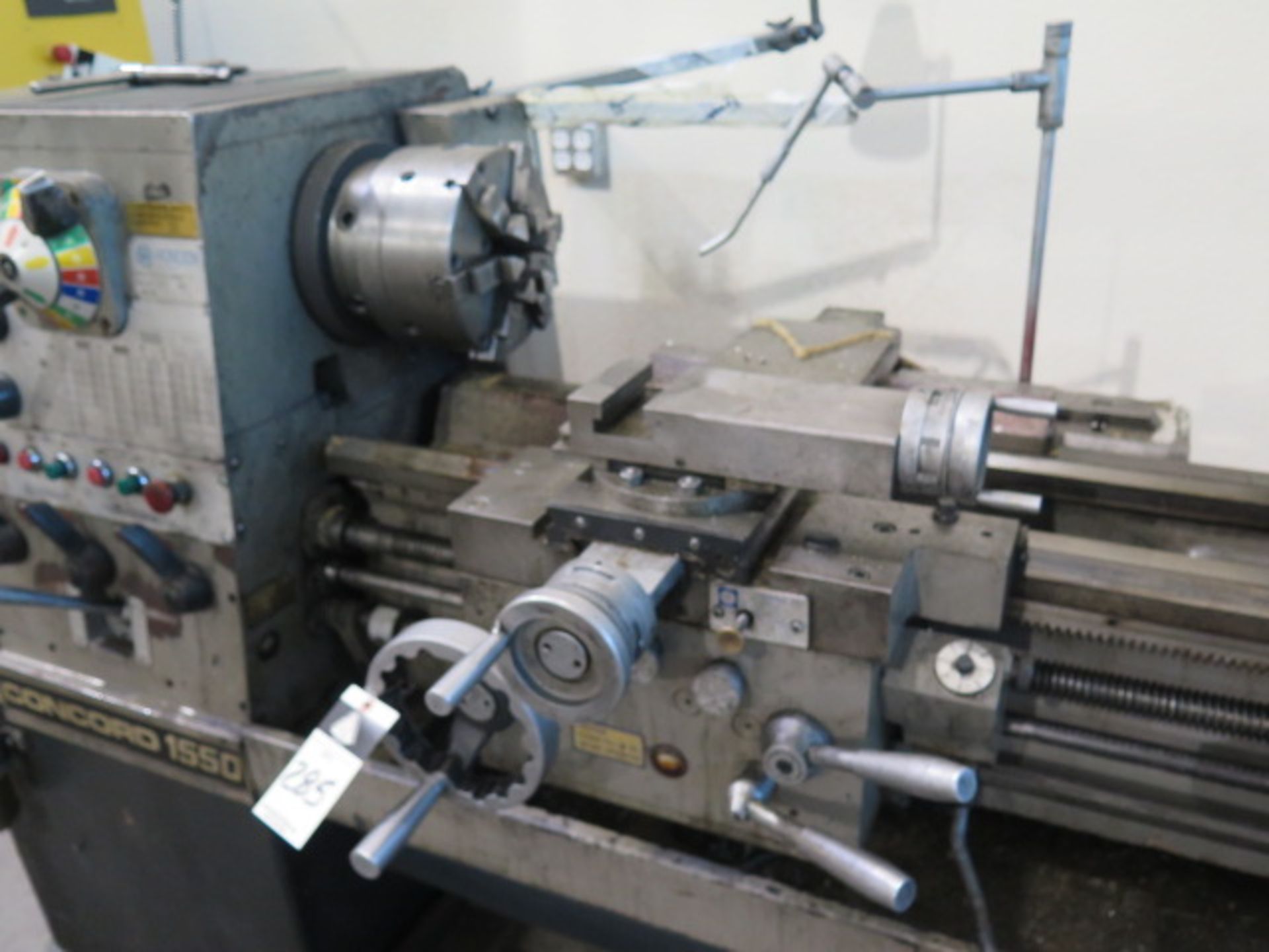 Concord mdl. 1550 15” x 50” Geared Head Gap Bed Lathe s/n 0175 w/ 25-2000 RPM, Inch/mm Threading, - Image 3 of 5