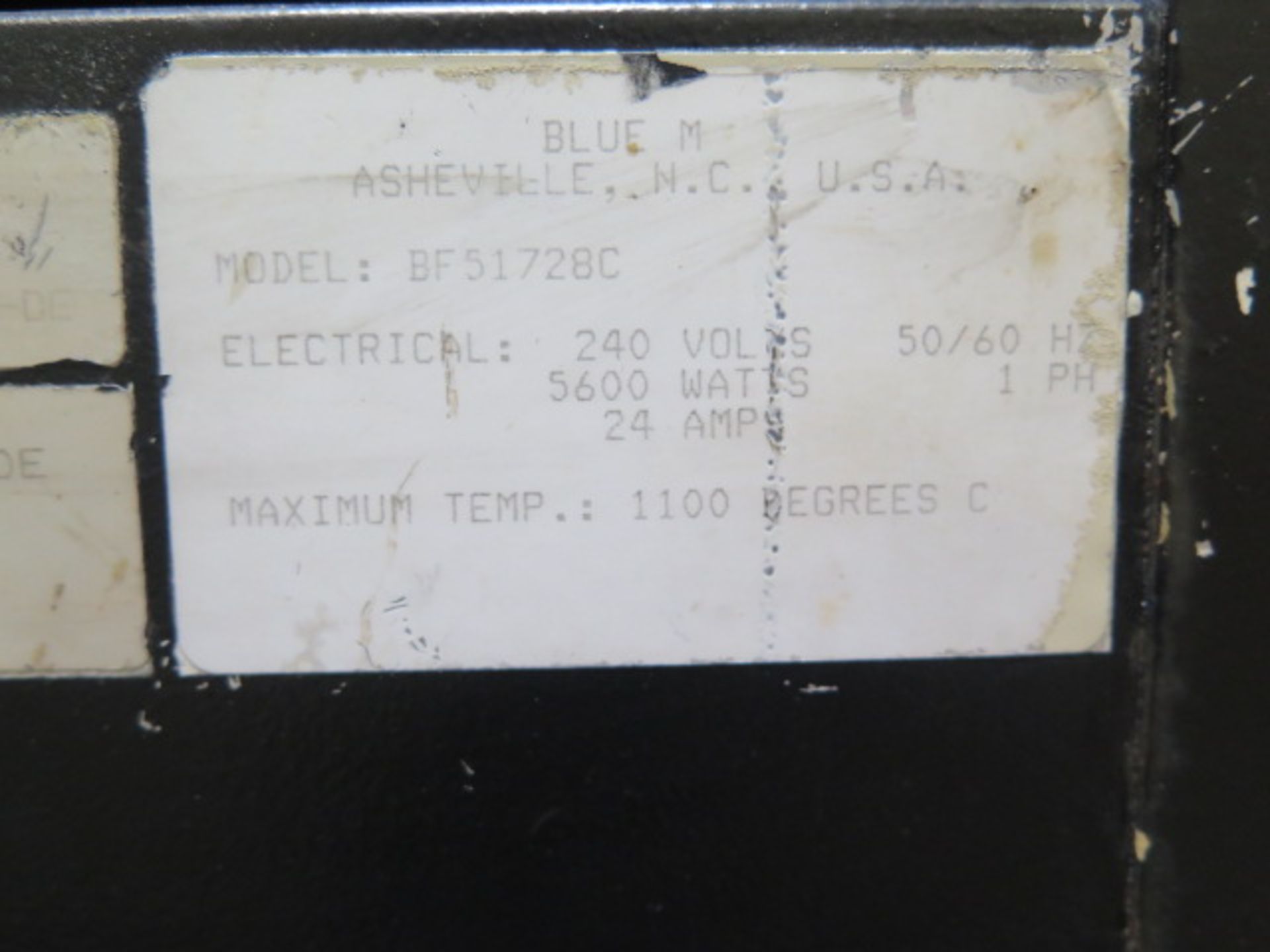 BlueM mdl. BF51728C1100 Deg C Furnace - Image 5 of 5