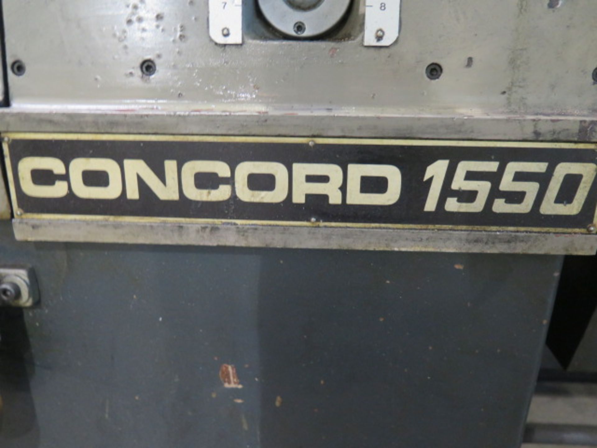 Concord mdl. 1550 15” x 50” Geared Head Gap Bed Lathe s/n 0175 w/ 25-2000 RPM, Inch/mm Threading, - Image 5 of 5