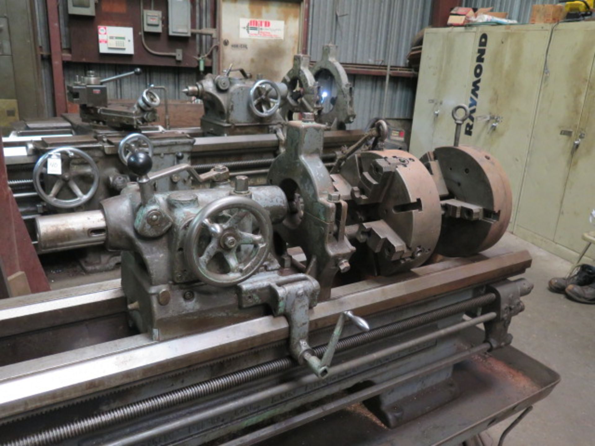 Axelson “16” 16” x 102” Geared Head Lathe s/n 2513 w/ 19” Max Swing, 12’ Bed,13-849 RPM, Inch - Image 7 of 12