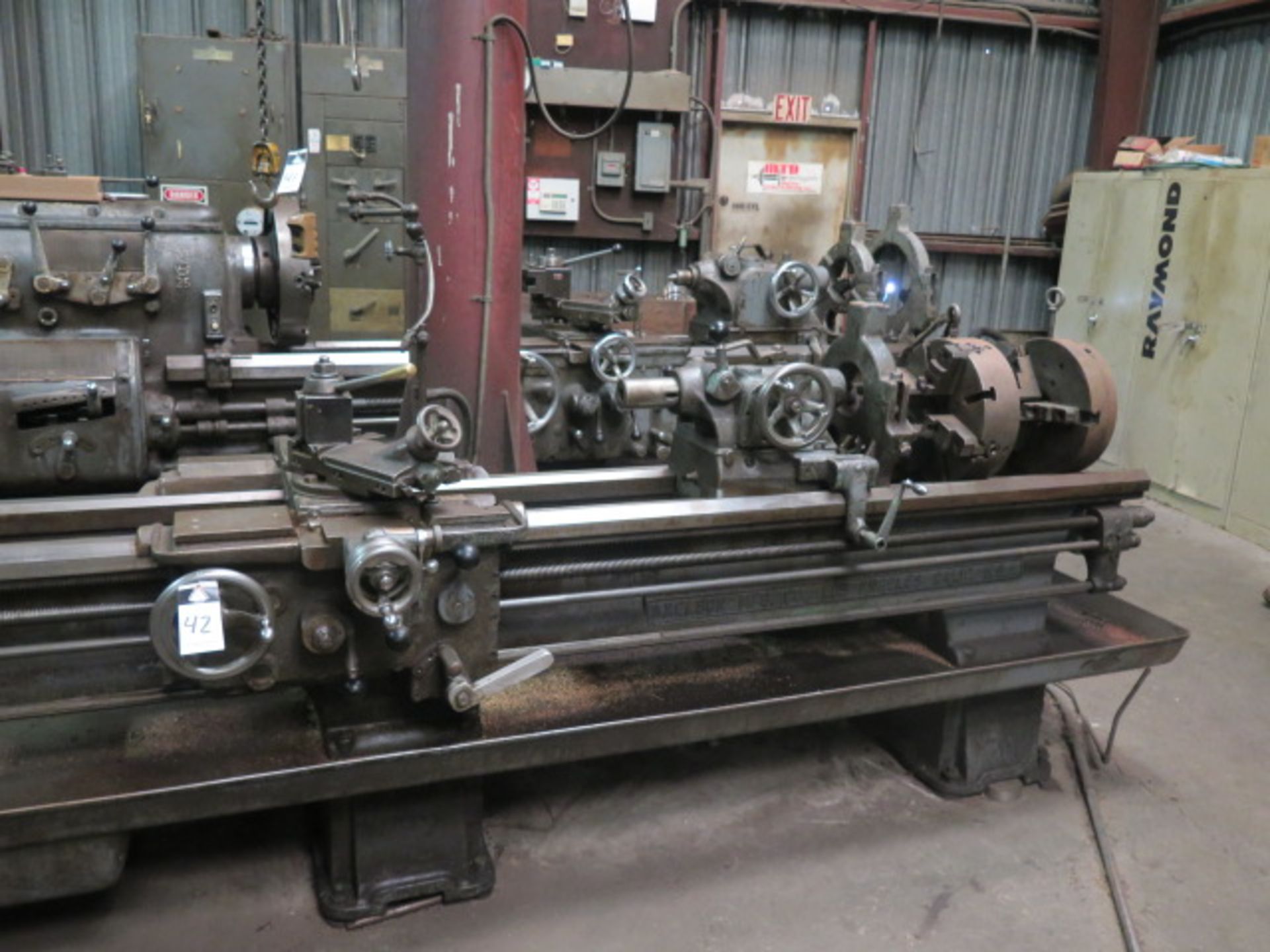 Axelson “16” 16” x 102” Geared Head Lathe s/n 2513 w/ 19” Max Swing, 12’ Bed,13-849 RPM, Inch - Image 3 of 12