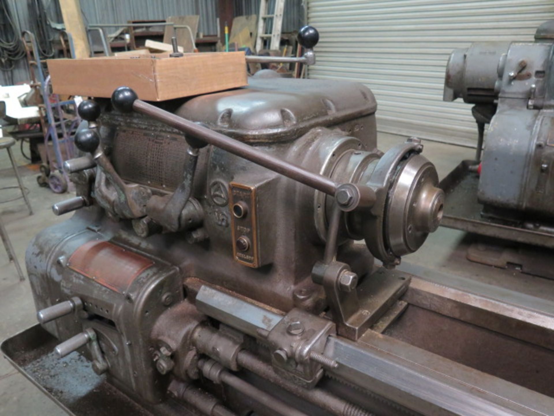 Axelson “16” 16” x 102” Geared Head Lathe s/n 2513 w/ 19” Max Swing, 12’ Bed,13-849 RPM, Inch - Image 4 of 12