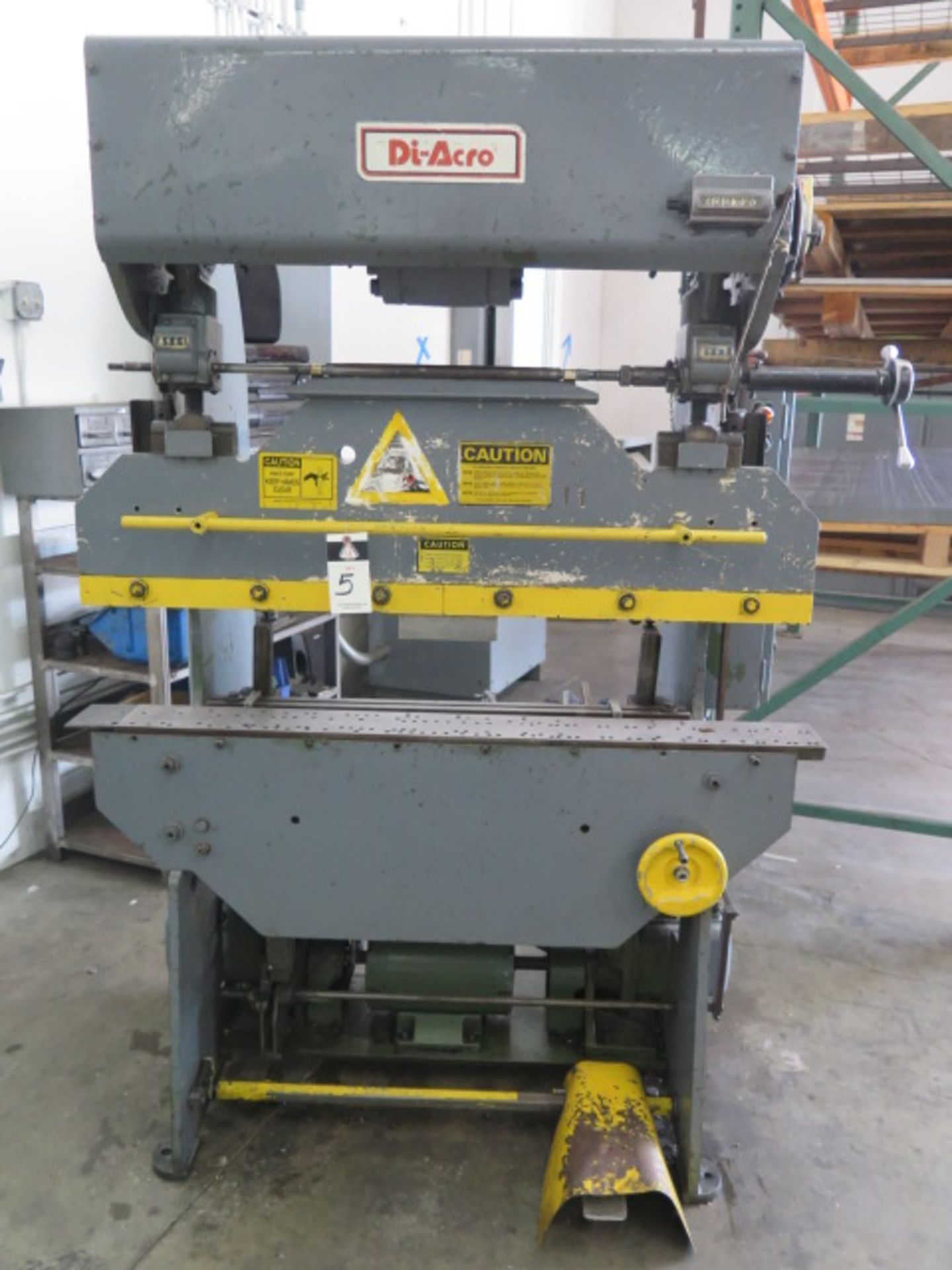 DiAcro mdl. 14-48-2 14GA x 48” Hydra Power Press Brake s/n 6820680678 w/ Manual Back Gage, 6 ½”