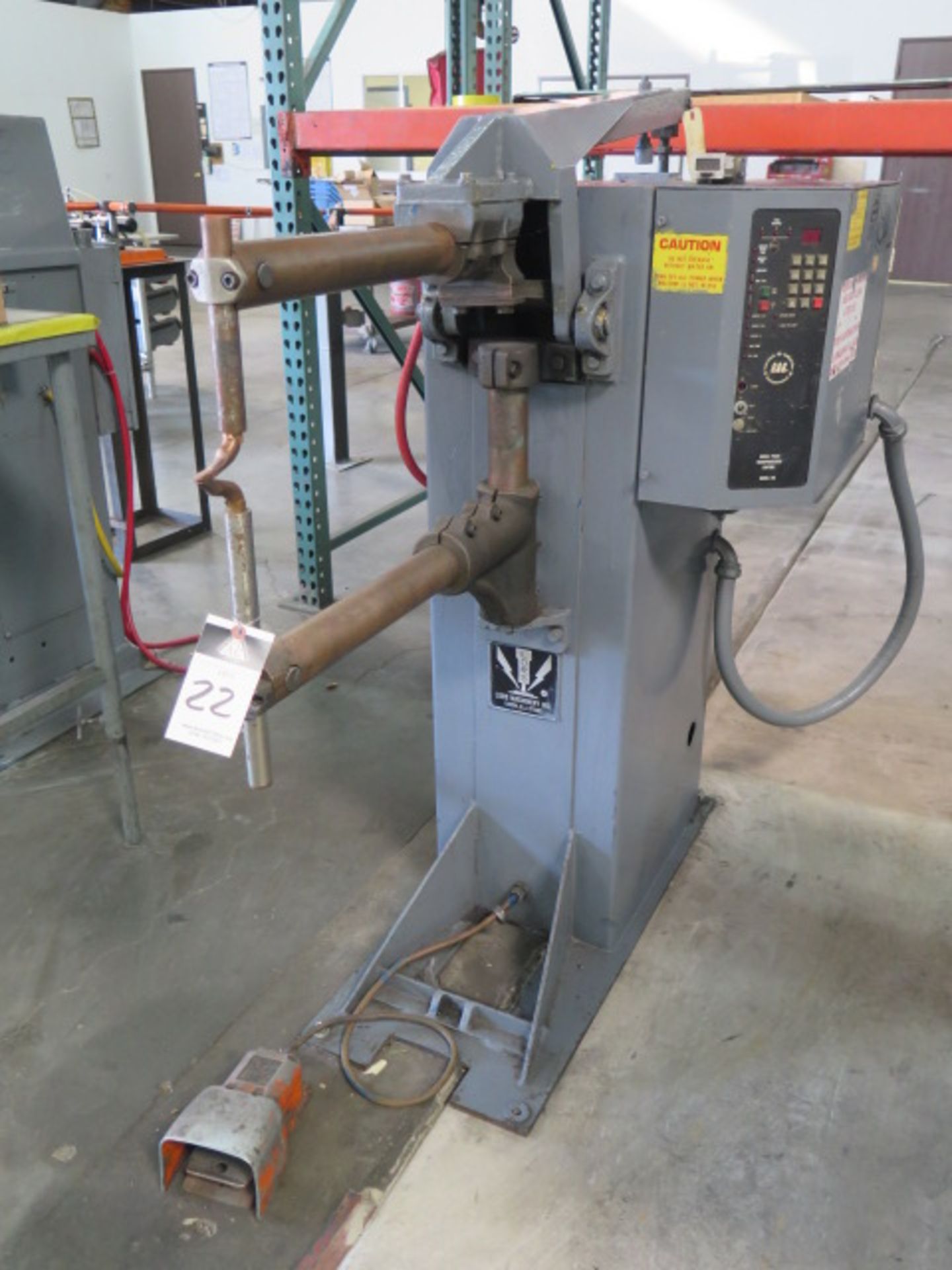 Lors Type 130AR 30kVA x 24” Spot Welder s/n 1186-3702