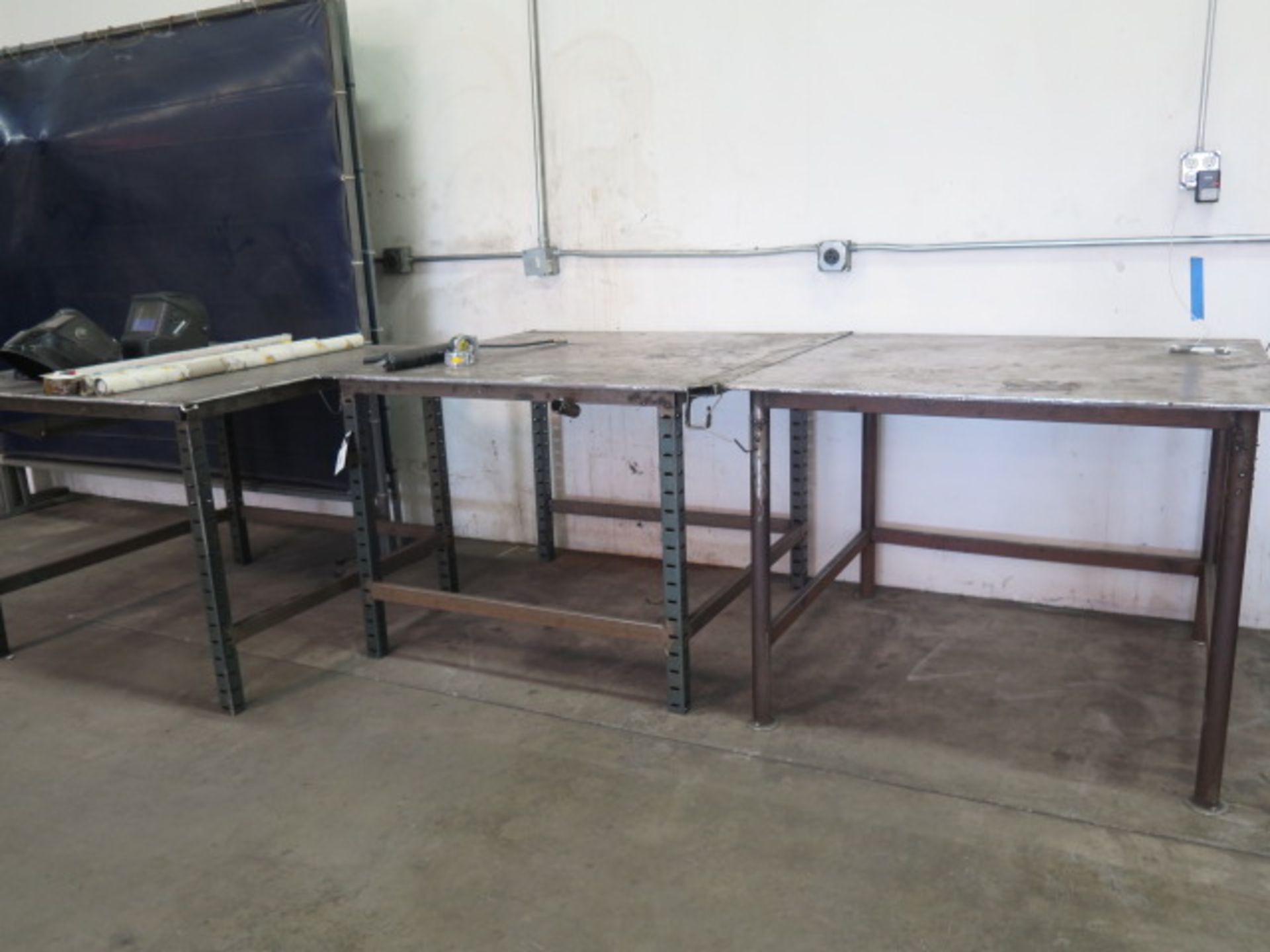 48” x 48” Steel Welding Tables (3)