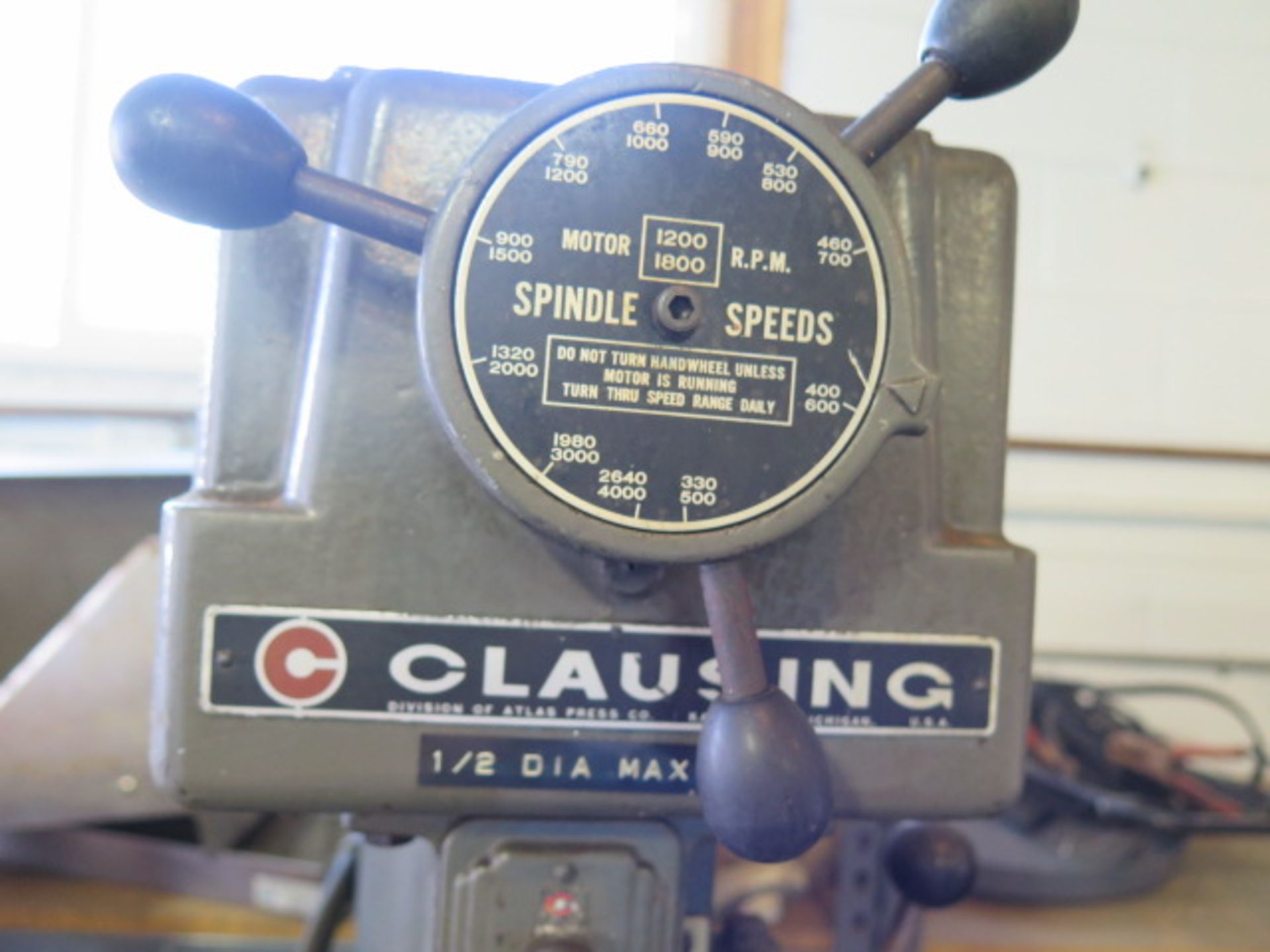 Clausing Variable Speed Pedestal Drill Press w/ 330-4000 RPM - Image 2 of 3