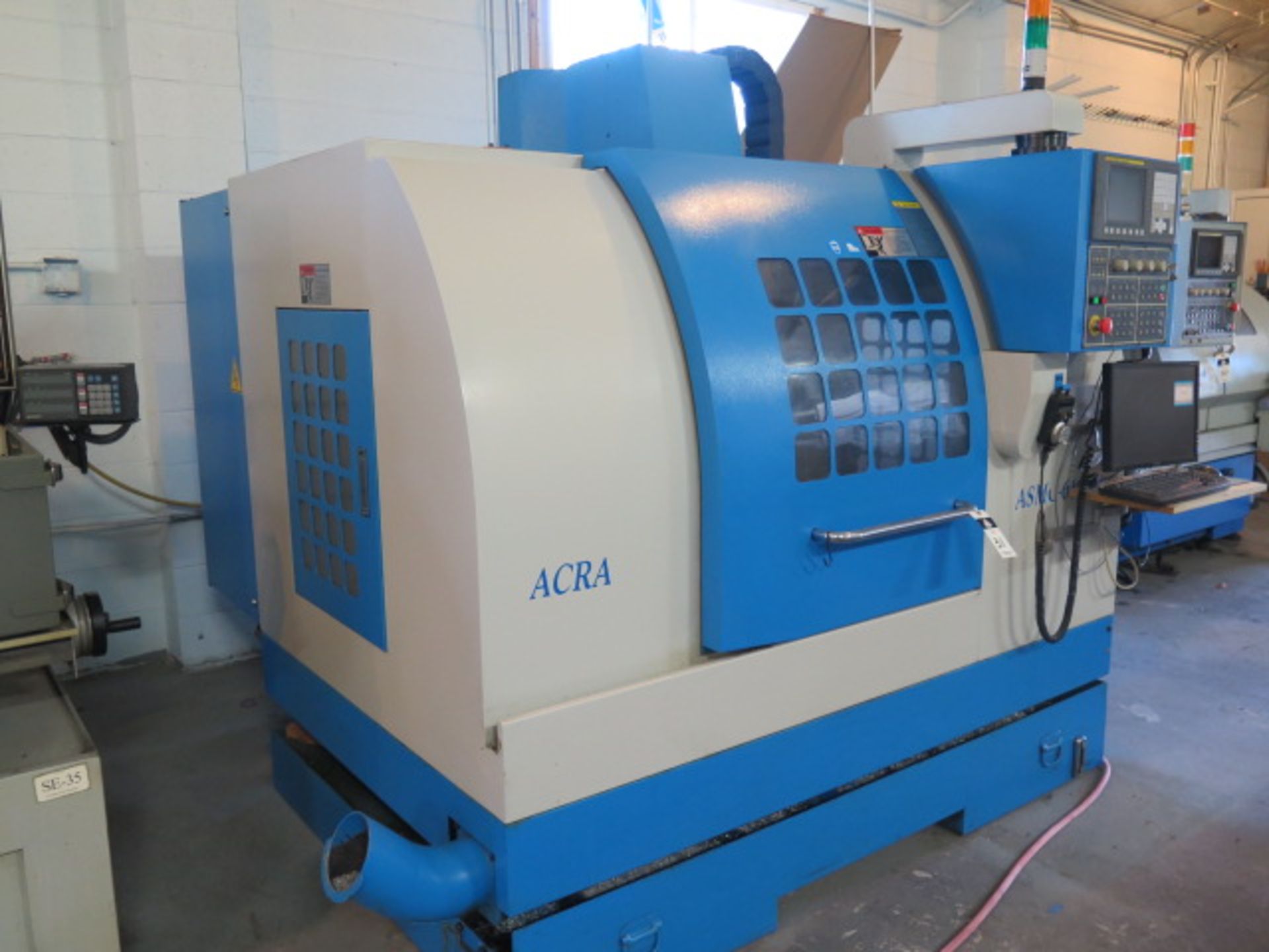 2006 Acra ASMC-610P CNC Vertical Machining Center s/n V6E95052 w/ Fanuc Series 0i MATE-MC - Image 2 of 15