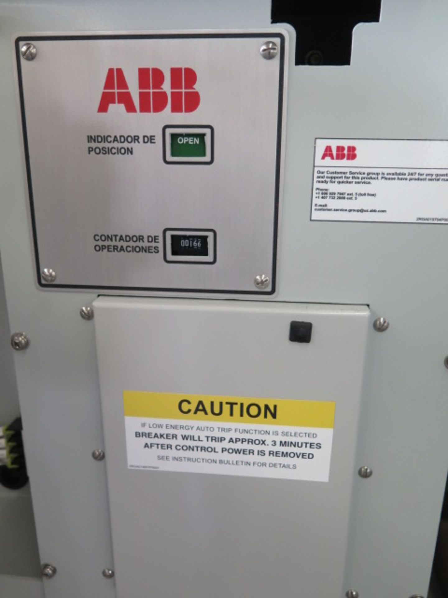 2016 ABB Type R-MAG Vacuum Circuit Breaker SO MB30160ZZMH5KBL421 w/ 38.0kV Max Voltage, 1200 Amp - Image 6 of 12