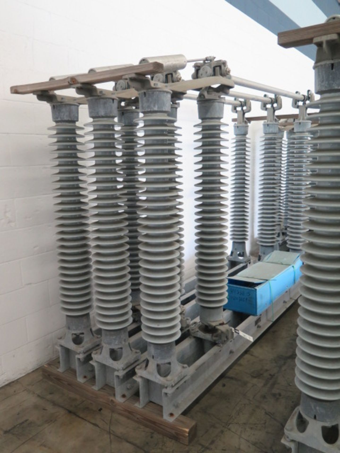 (3) Southern State Type EV Breakers 145kV Max, BIL 650kV Amp Continuous 1200 Amp Short-Time 38000