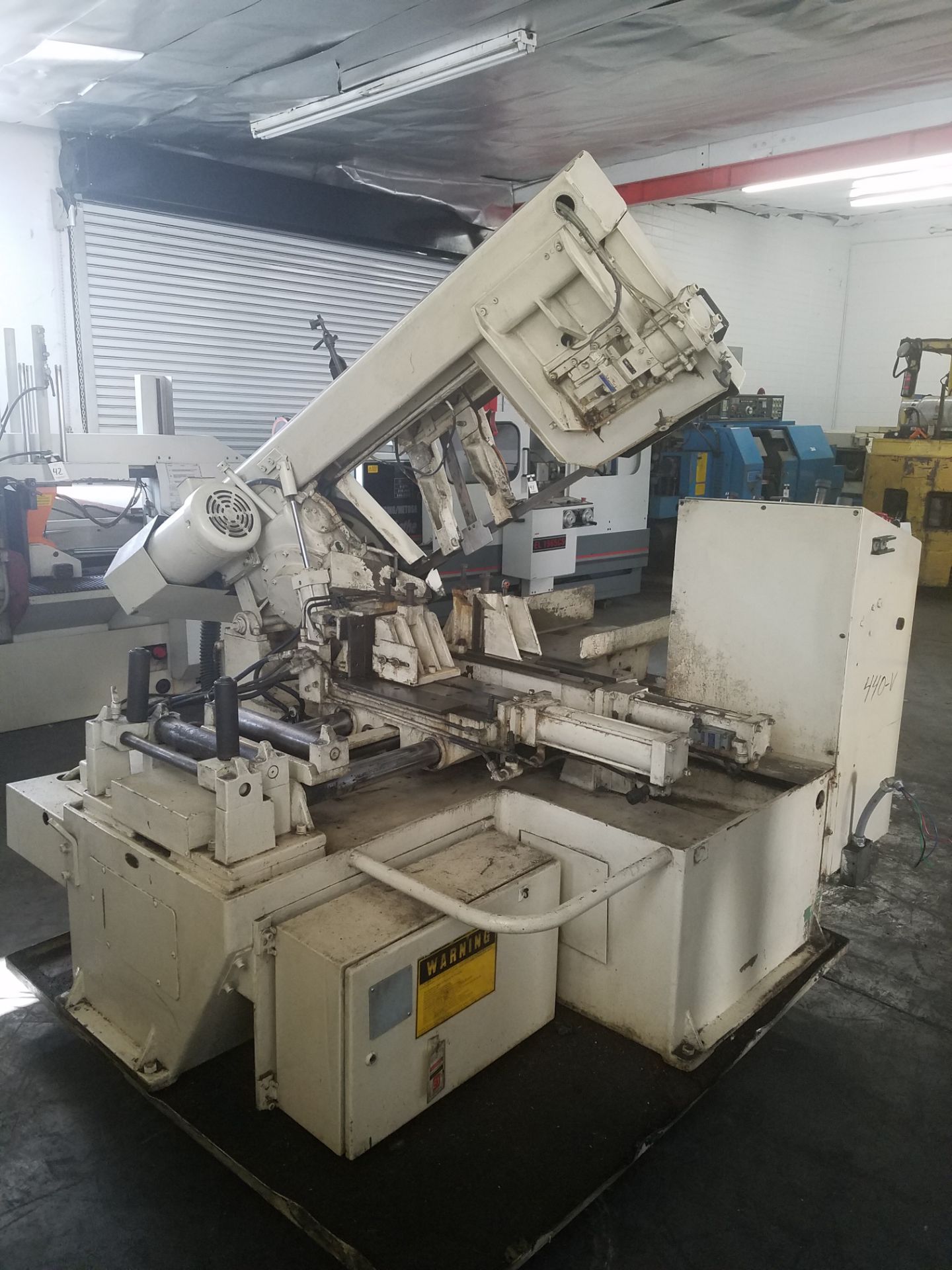 DoAll Horizontal Automatic Power Band Saw Mod. C-260NC Hydraulic, 138" Band Length Chip Auger. - Image 6 of 9