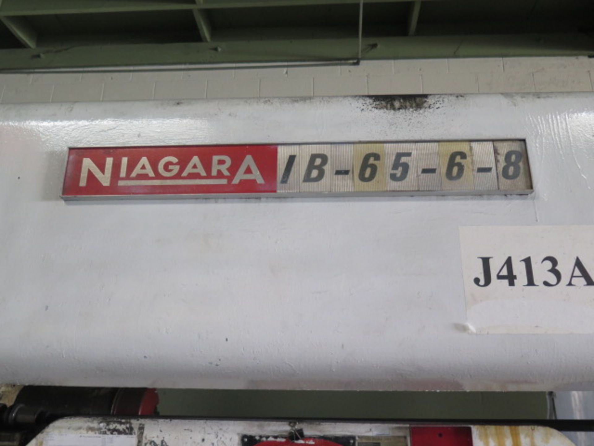 Niagara IB-65-6-8 65/100 Ton x 8’ CNC Press Brake s/n 49724 w/ Autobend 5 Controls, 3” Stroke 5” - Image 3 of 9