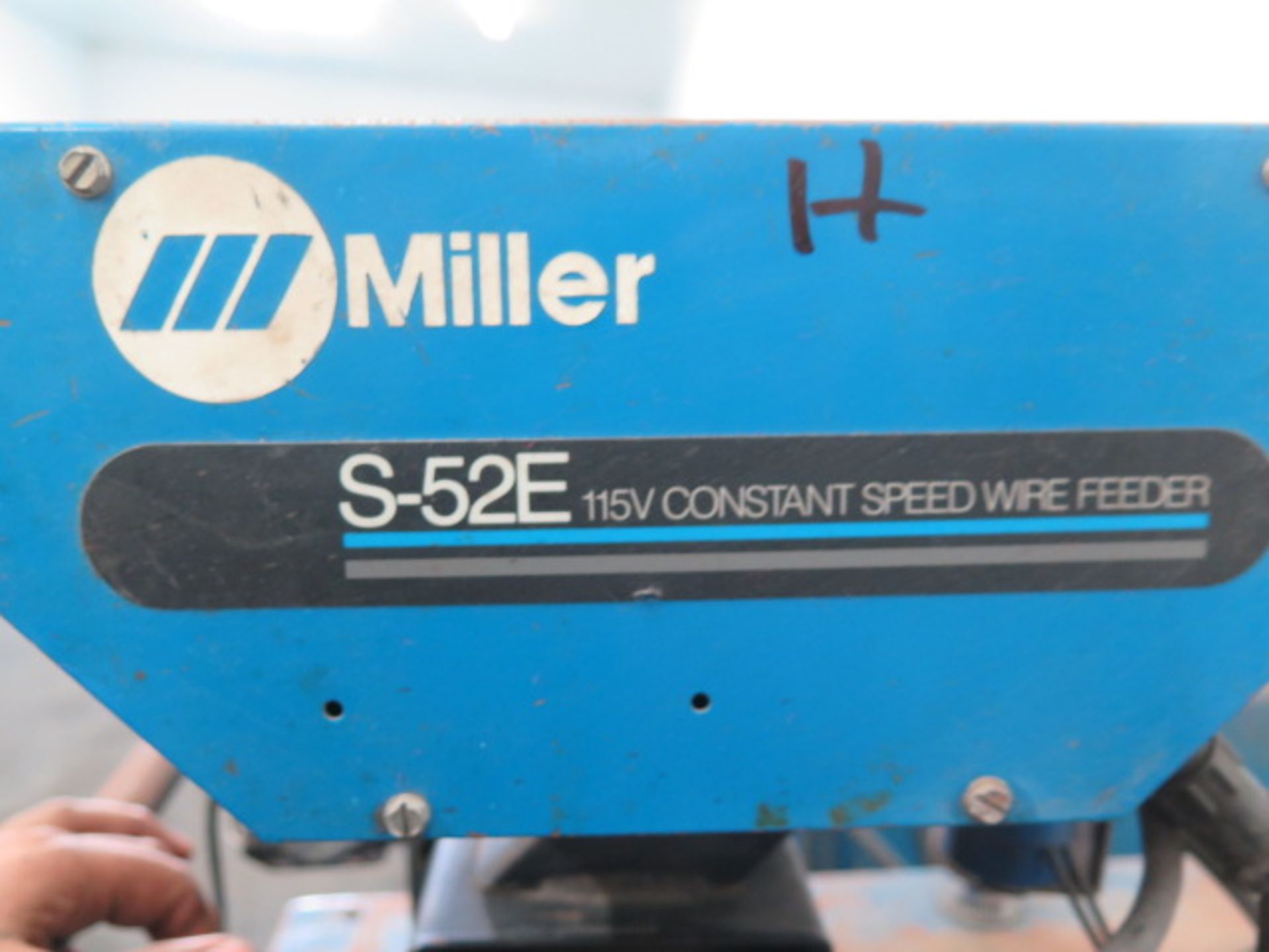 Miller CP-250TS CP-DC Arc Welding Power Source s/n HE782609 w/ Miller S-52E Wire Feeder - Image 4 of 4