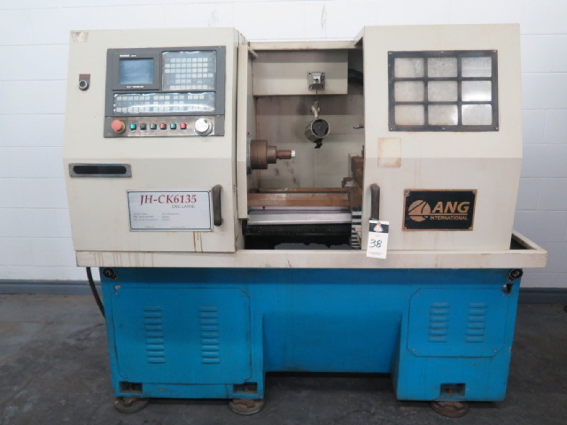 2007 ANG mdl. JH-CK6135 CNC Lathe s/n 3123 w/ GSK 980TD Controls, 4-Station Auto-Indexable Tool - Image 2 of 7