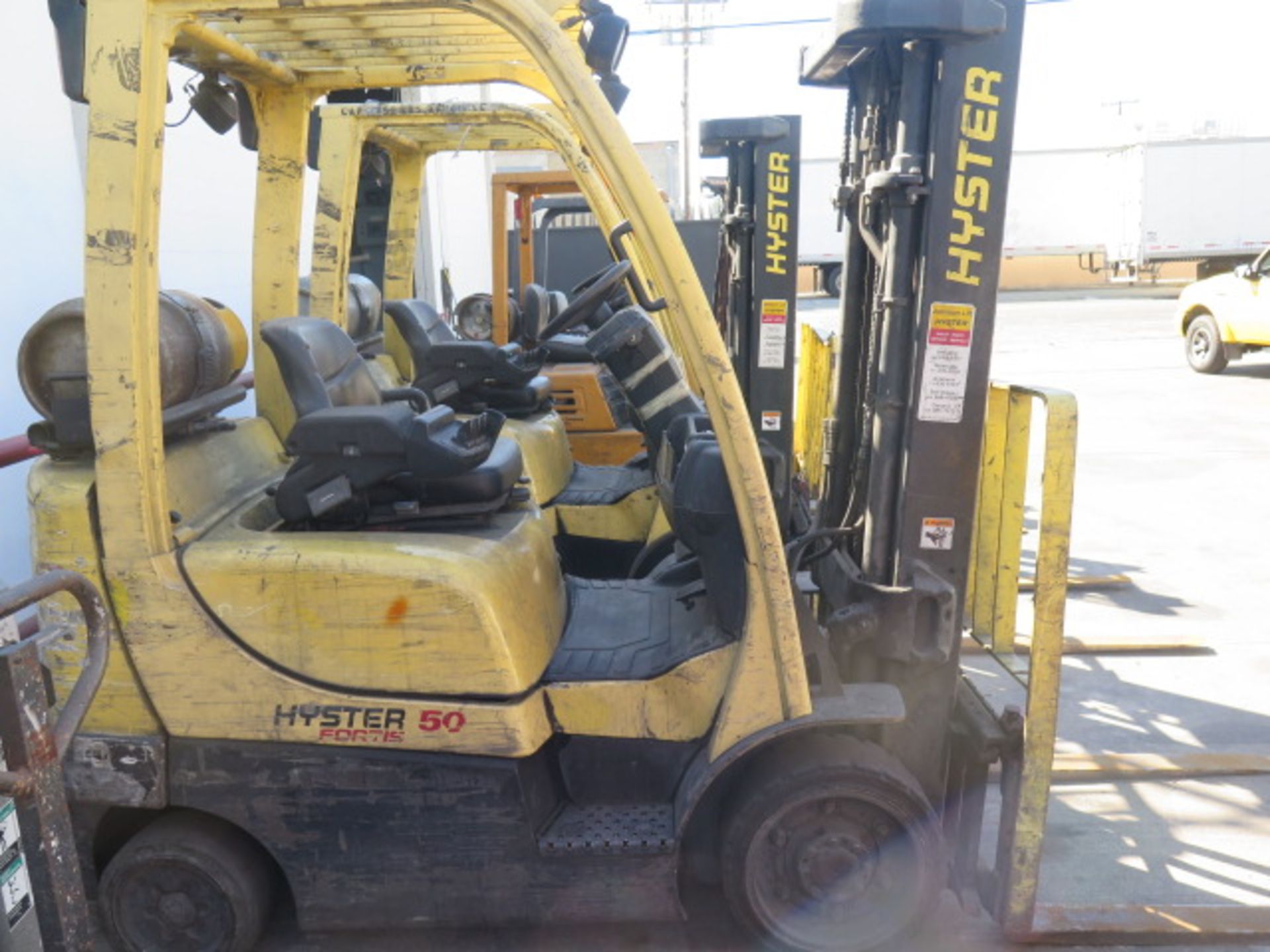 Hyster 50 Fortis mdl. S50FT 5000 Lb Cap LPG Forklift s/n F187V04522C w/ 3-Stage Mast, 189” Lift - Image 2 of 9