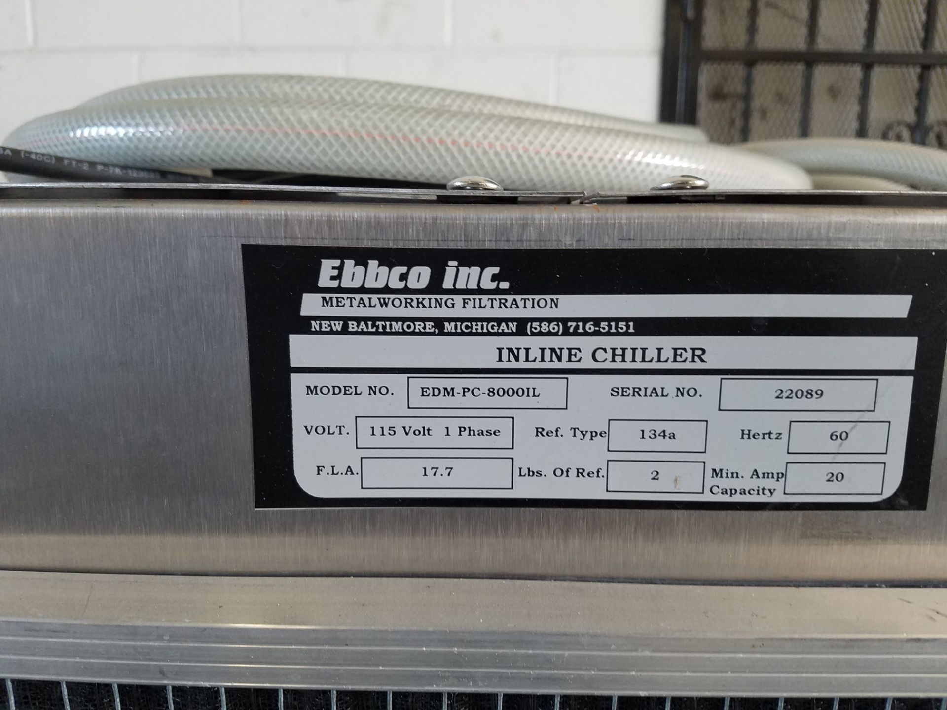 Ebbco Inline Chiller Mod. EDM-PC-8000IL