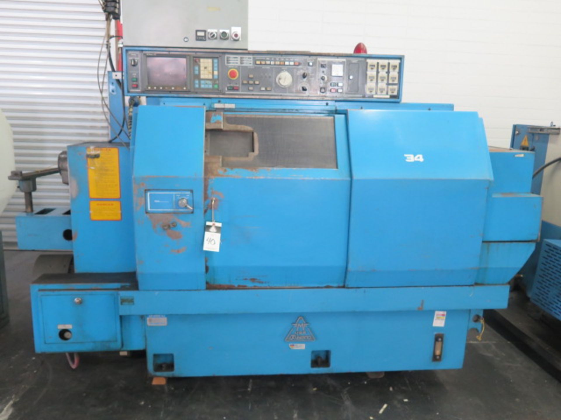 Miyano BNC-34S Twin Spindle CNC Turning Center s/n BN30301S w/ Fanuc 0T Controls, 6-Station