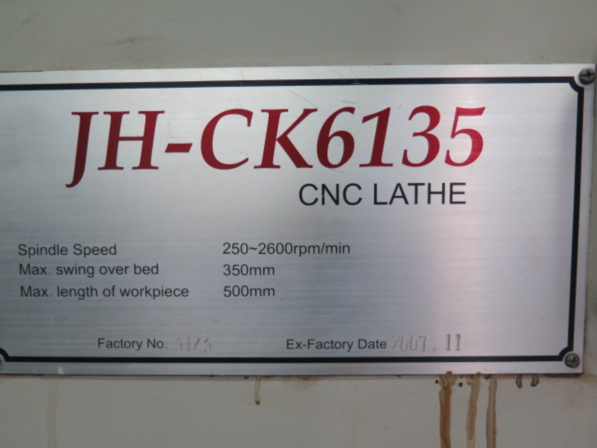 2007 ANG mdl. JH-CK6135 CNC Lathe s/n 3123 w/ GSK 980TD Controls, 4-Station Auto-Indexable Tool - Image 6 of 7