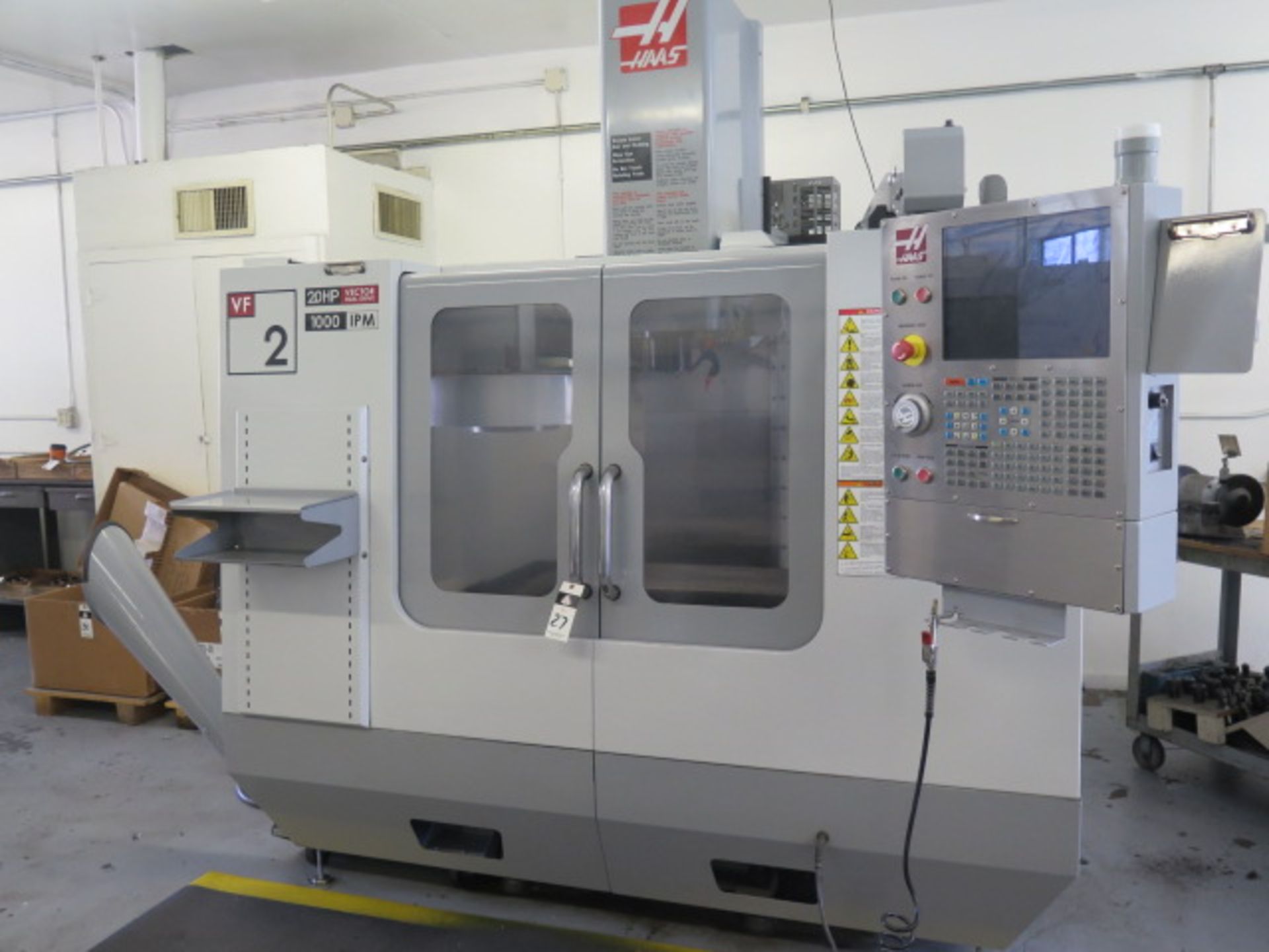 DEC 2007 Haas VF-2D 4-Axis CNC Vertical Machining Center s/n 1063552 w/ Haas Controls, 20-Station - Image 3 of 10