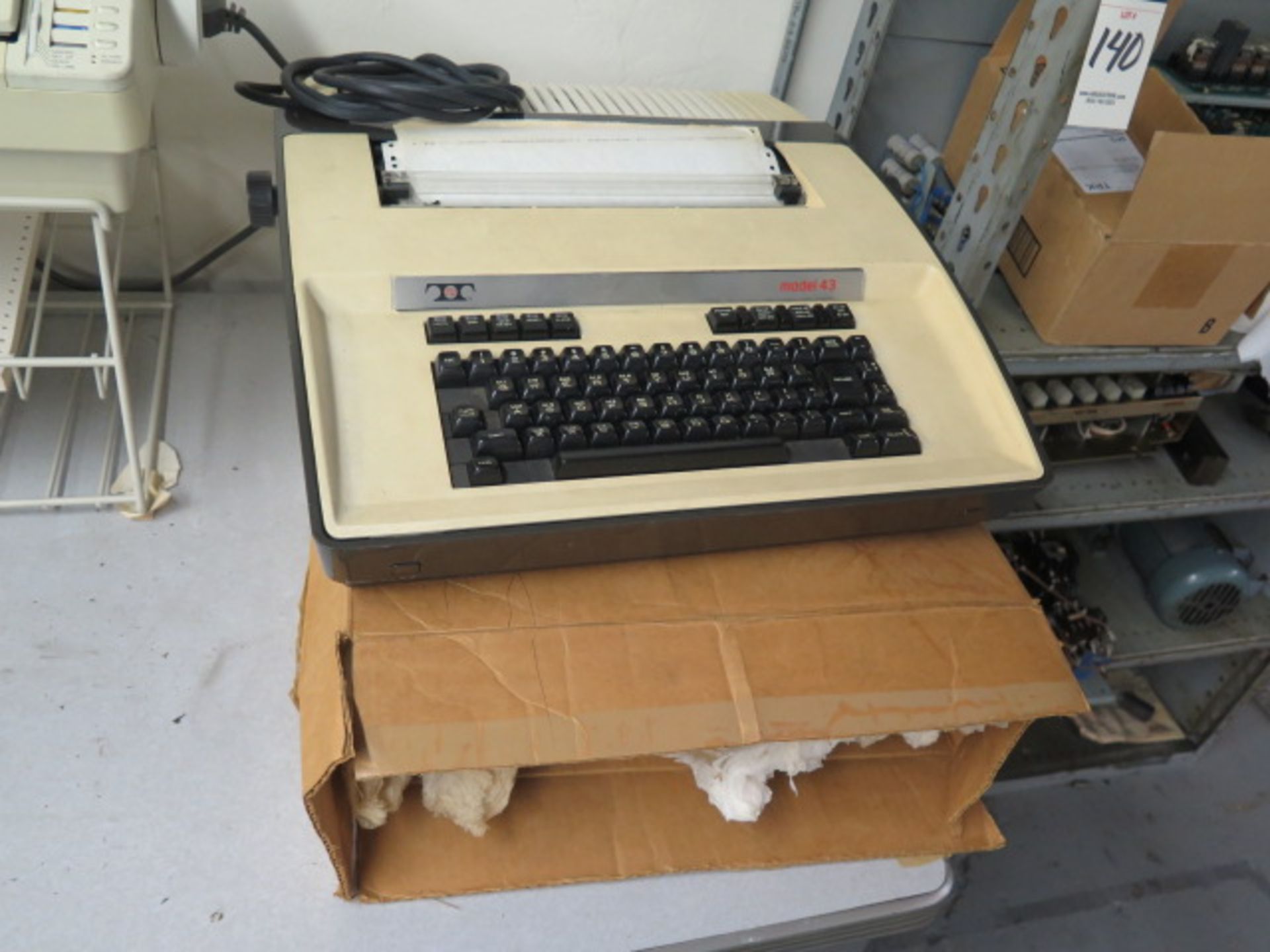 Teletype mdl. 43 Data Terminal and Computer w/ Desk - Image 3 of 4