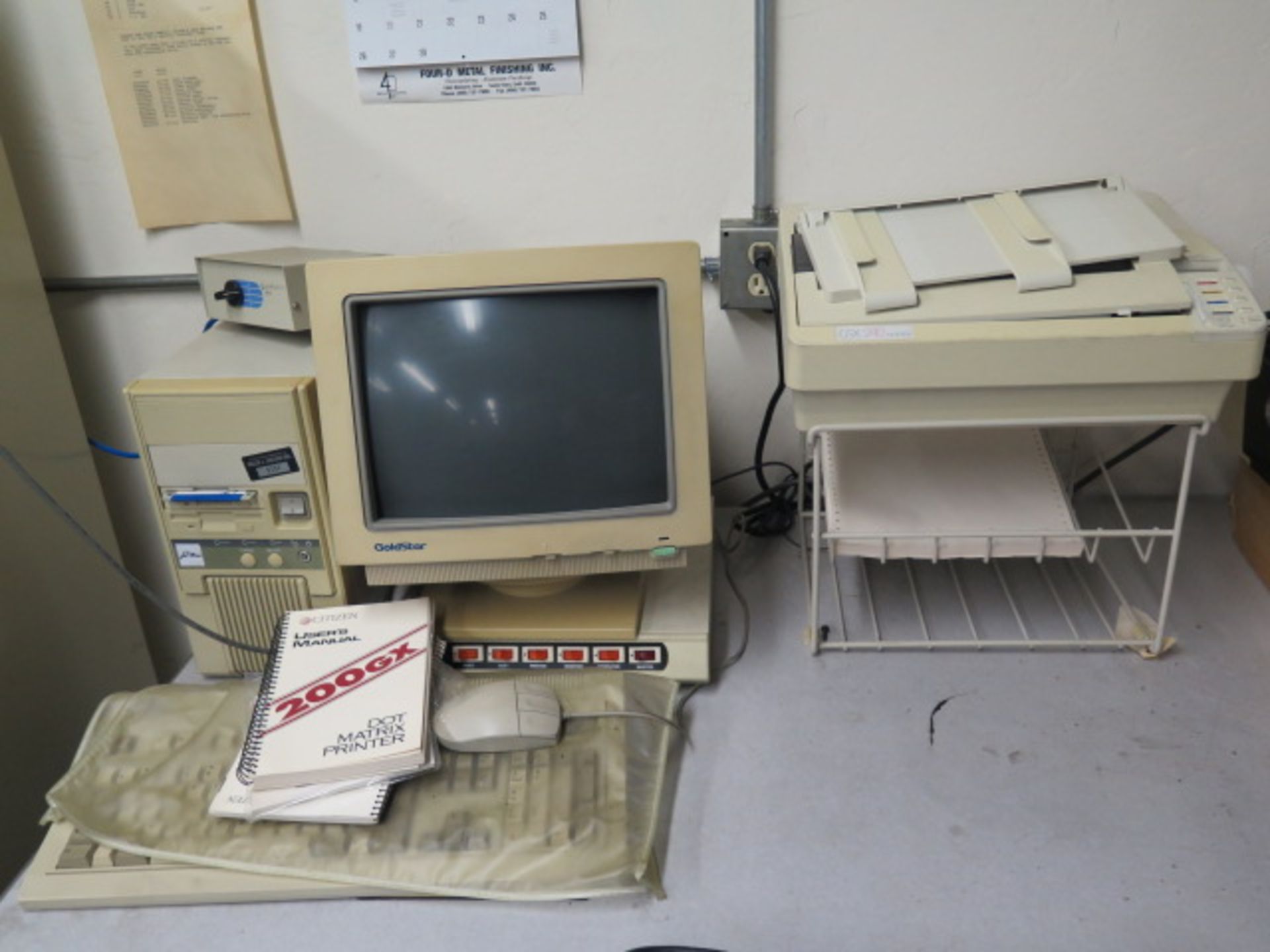 Teletype mdl. 43 Data Terminal and Computer w/ Desk - Image 2 of 4