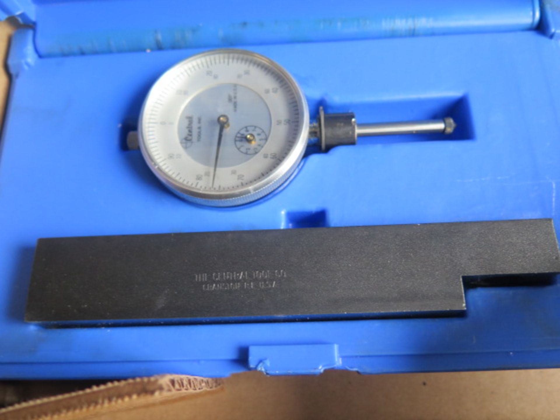 Central 0-3" Depth Mic, Mitutoyo Dial Snap Gage, Starrett 0-1" OD Mic, Dial Test Indicator and - Image 3 of 6