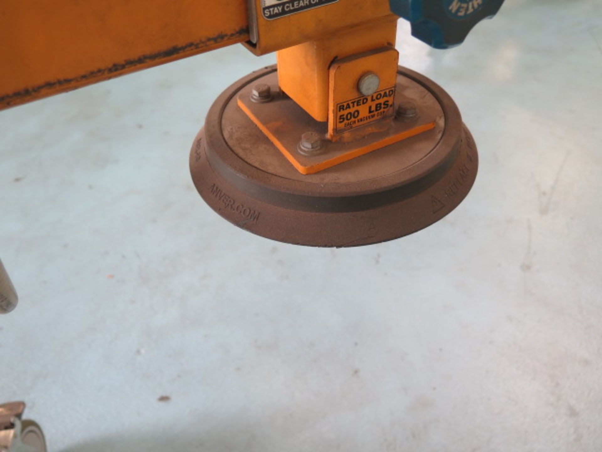 2008 Anver mdl. M100M-L3P/6P W/L75M3-110 750 Lb Cap Mechanical Vacuum Lifter s/n S0080001472 w/ - Image 6 of 7