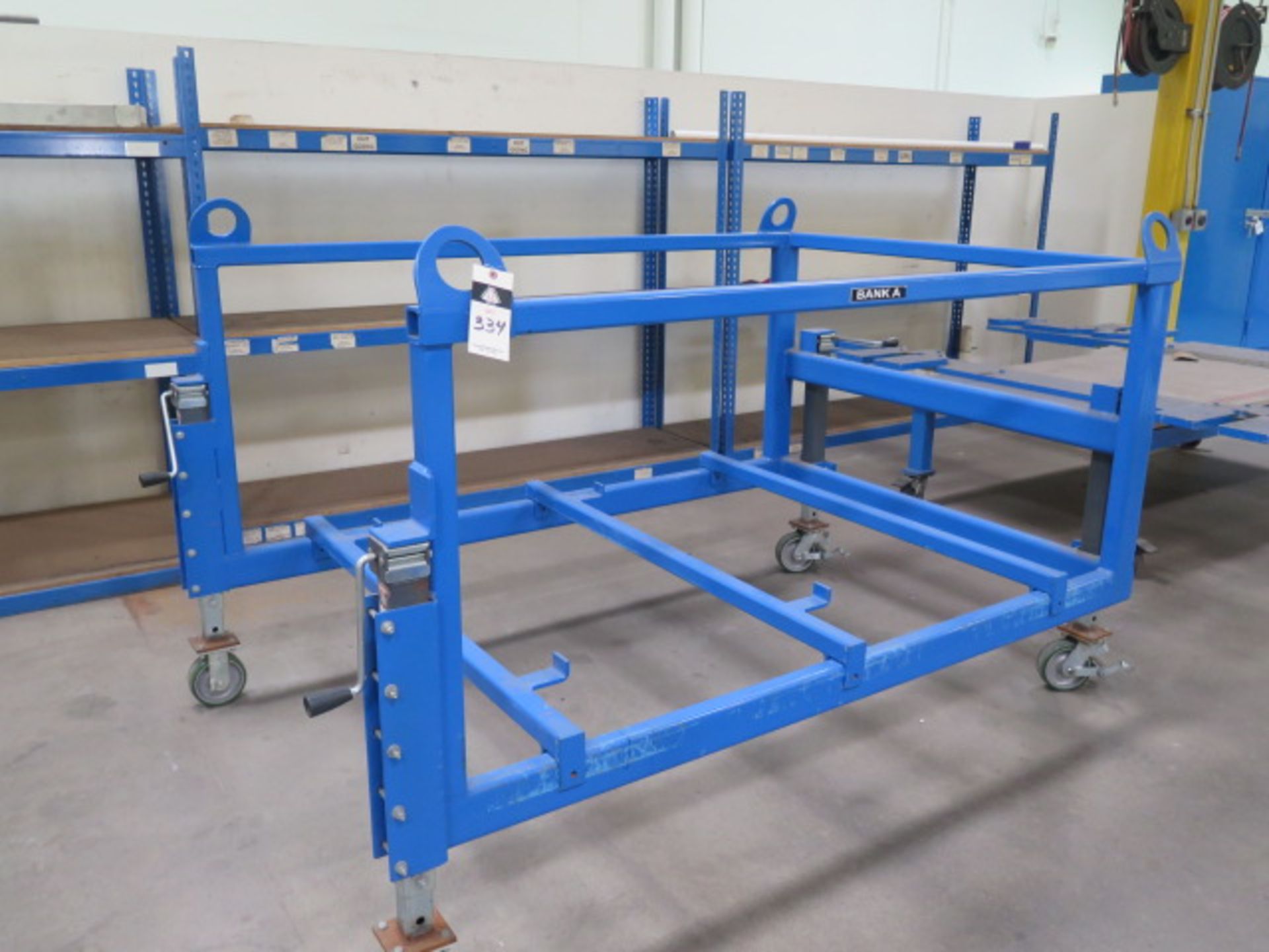 Custom Steel Cart w/ Elevating Castors