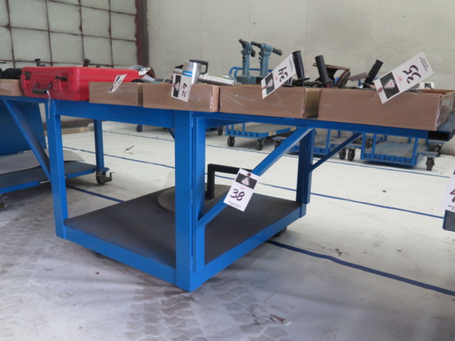 46" x 101" Rolling Steel Table