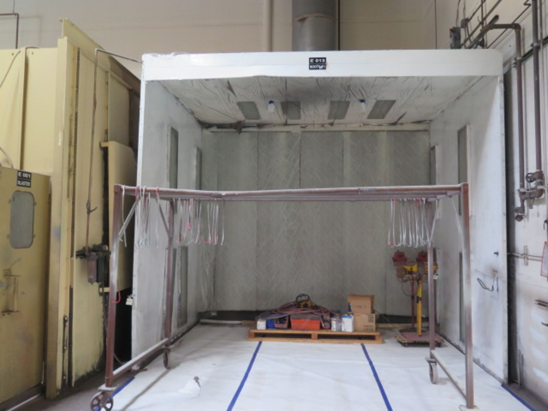 14’ x 10’ x 12’ Open Faced Paint Booth w/ Lighting and Ventilation