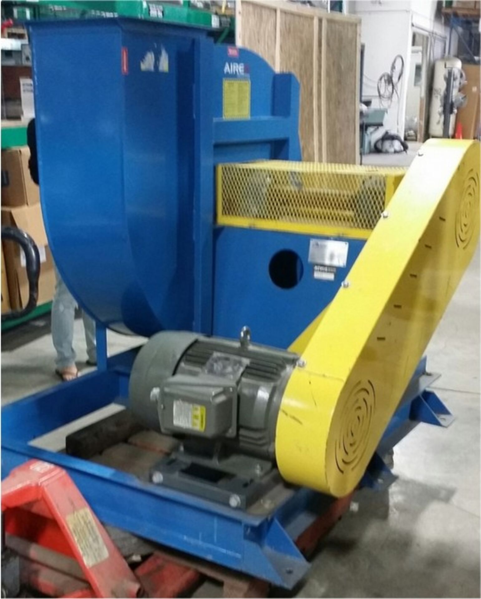 AIREX Model RXI 17LS CL4 Radial Wheel Industrial Blower, Spec: 600 volts, 3 phase, 19,7 amps, 25hp( - Image 2 of 3