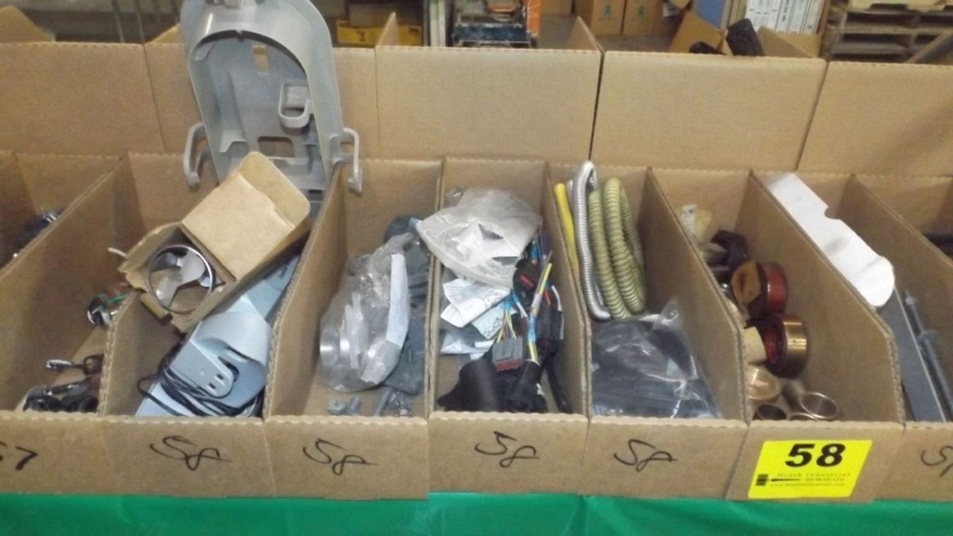 BOXES OF HARDWARE, BRASS FITTINGS, GAS HOSES, WIRING HARNESSES, HANGES AND DOOR CLOSERS - Image 2 of 3