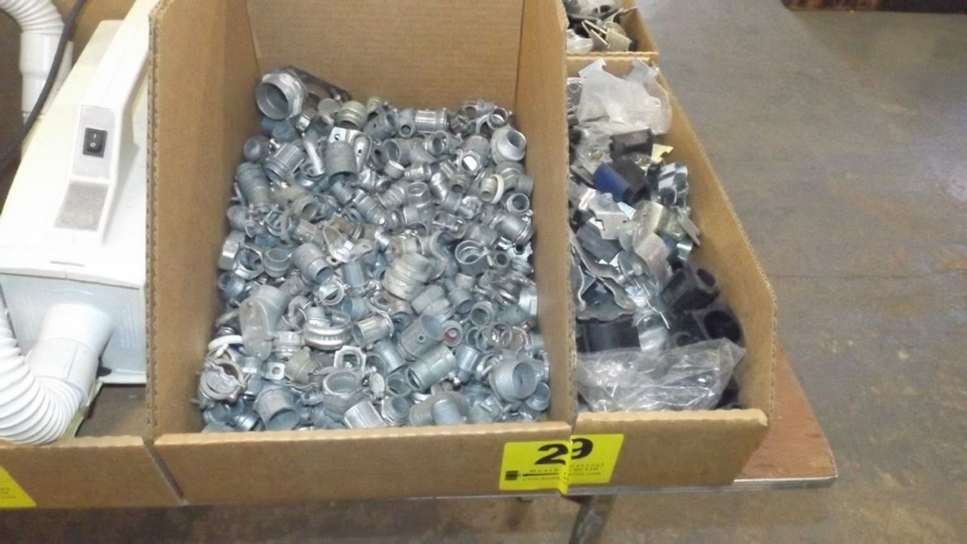 BOXES OF CONDUIT CONNECTORS AND CUSH-A- CLAMPS