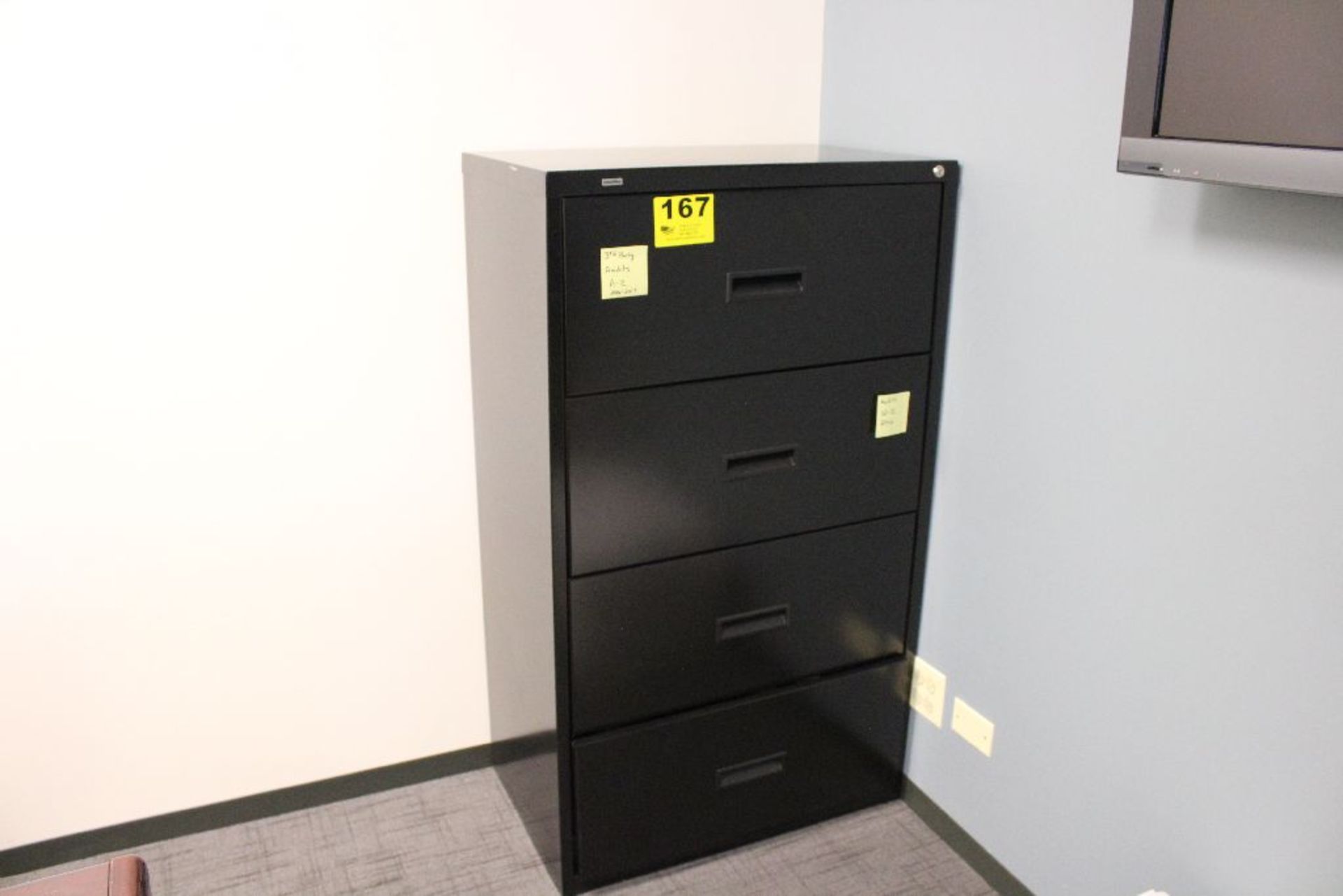 OFFICEMAX 4-DRAWER LATERAL FILE CABINET-52" X 30" X 18"