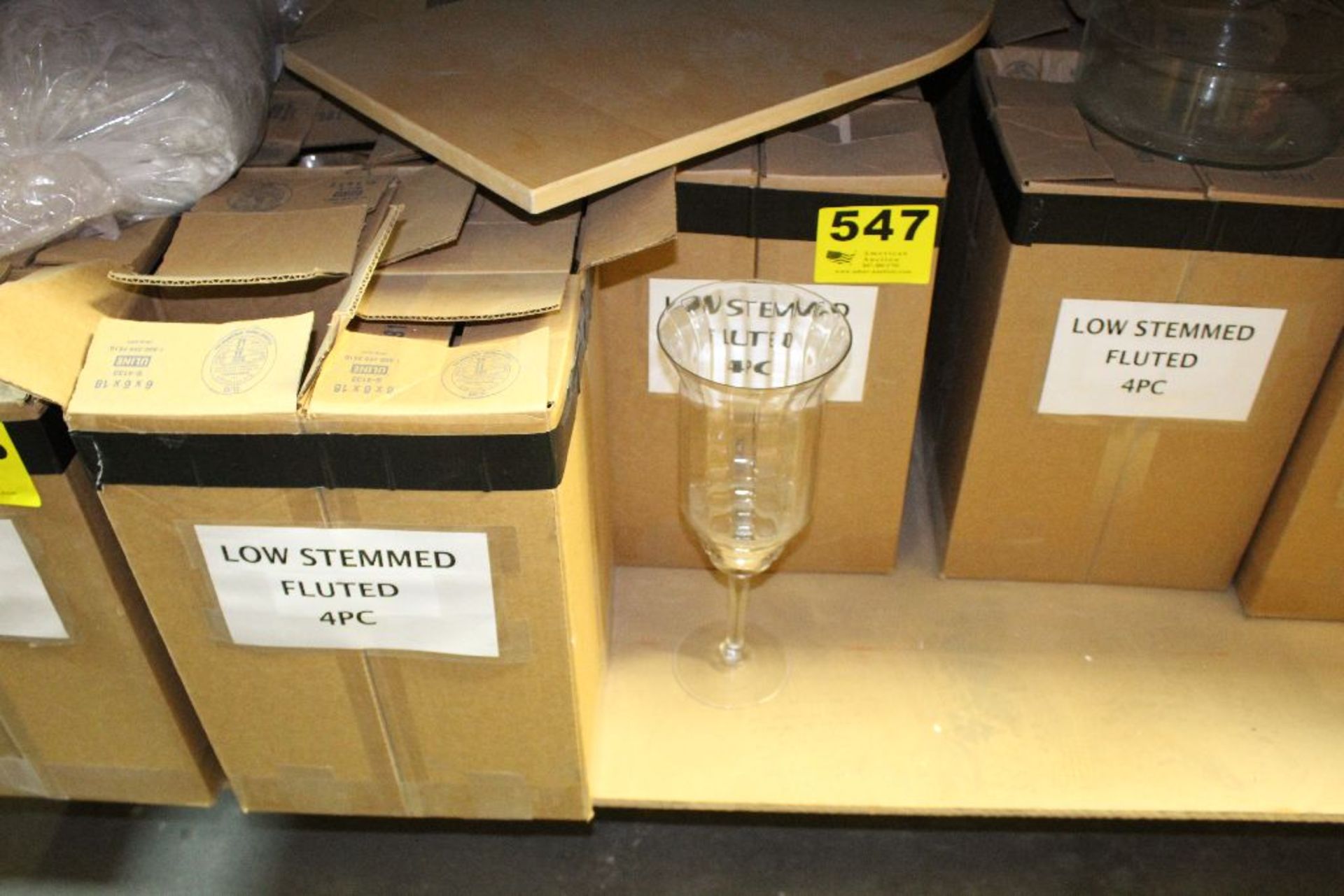 APPROX. 24 - LOW STEMMED CRYSTAL VASES