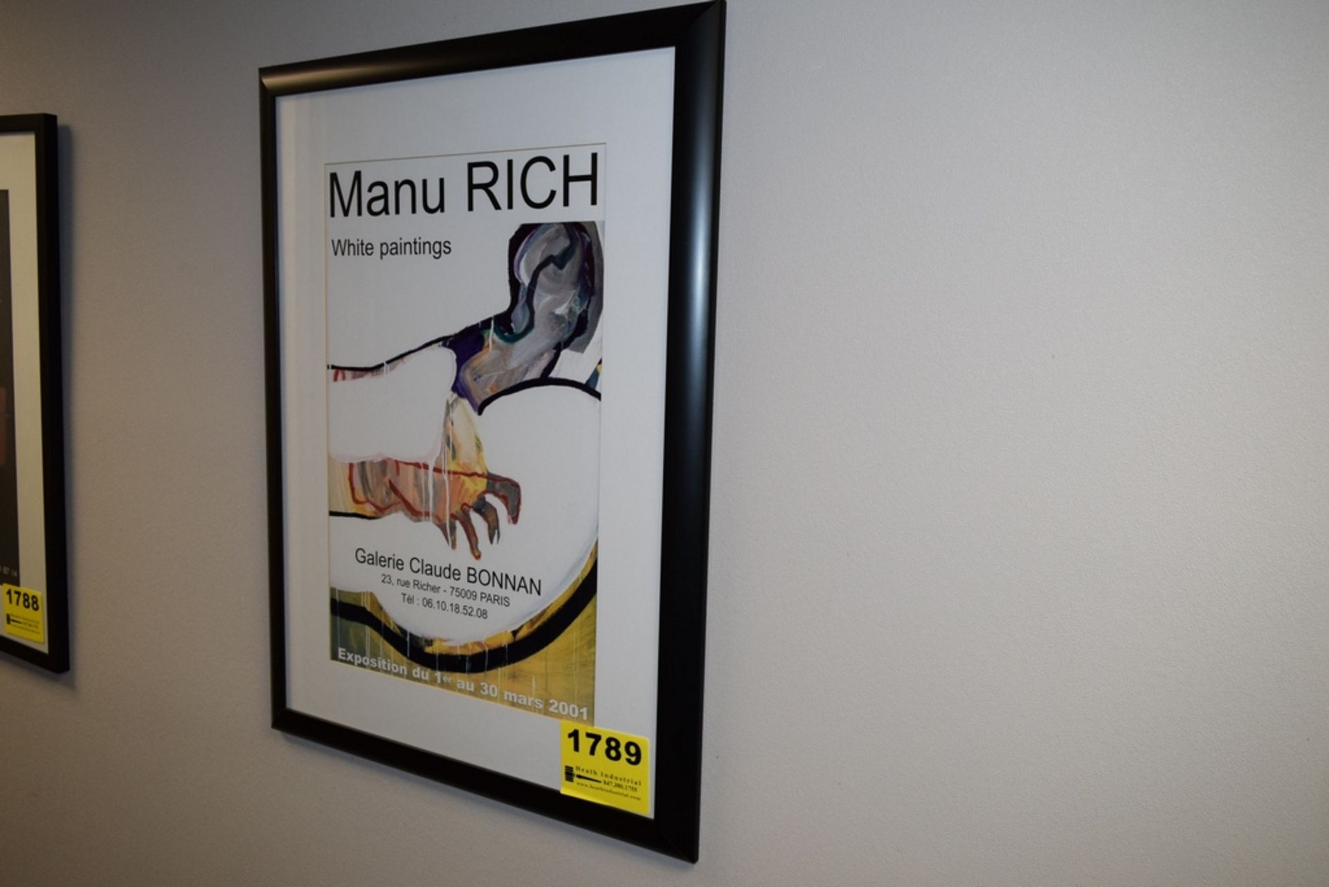 WALL MOUNTED FRAMED ART - MANU RICH - GALERIE CLAUDE BONNAN