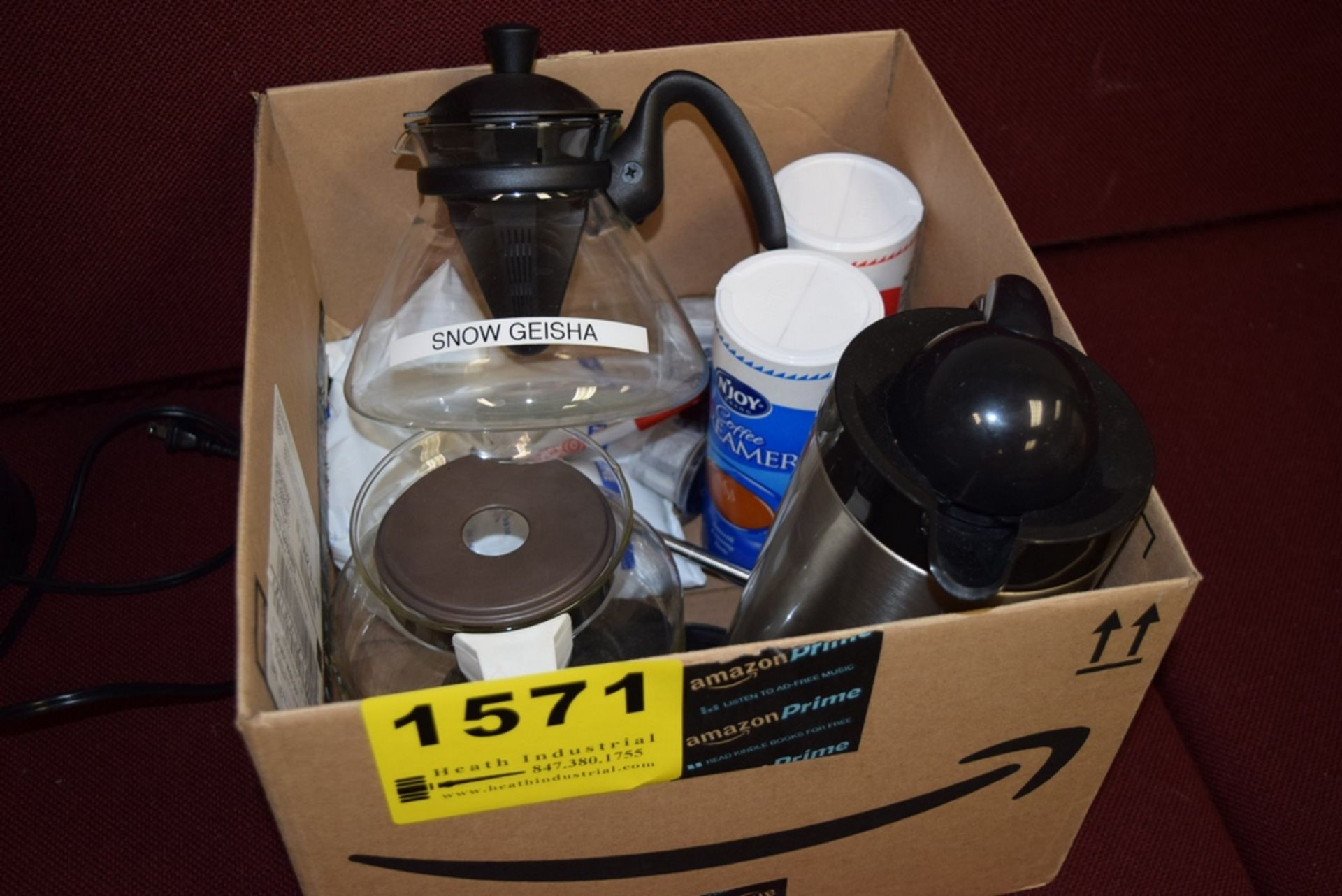 ASSORTED COFFEE SUPPLIES IN ONE BOX