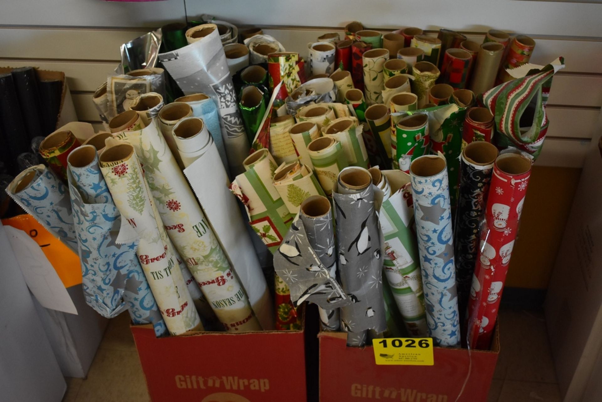 LARGE ASSORTMENT OF CHRISTMAS WRAPPING PAPER