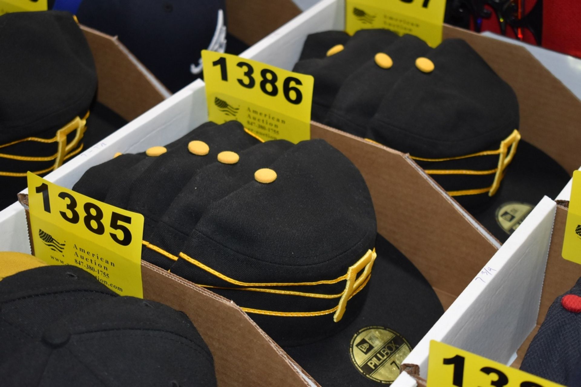 (5) PITTSBURGH PIRATES BALL CAPS, SIZES 7 & 7-1/8