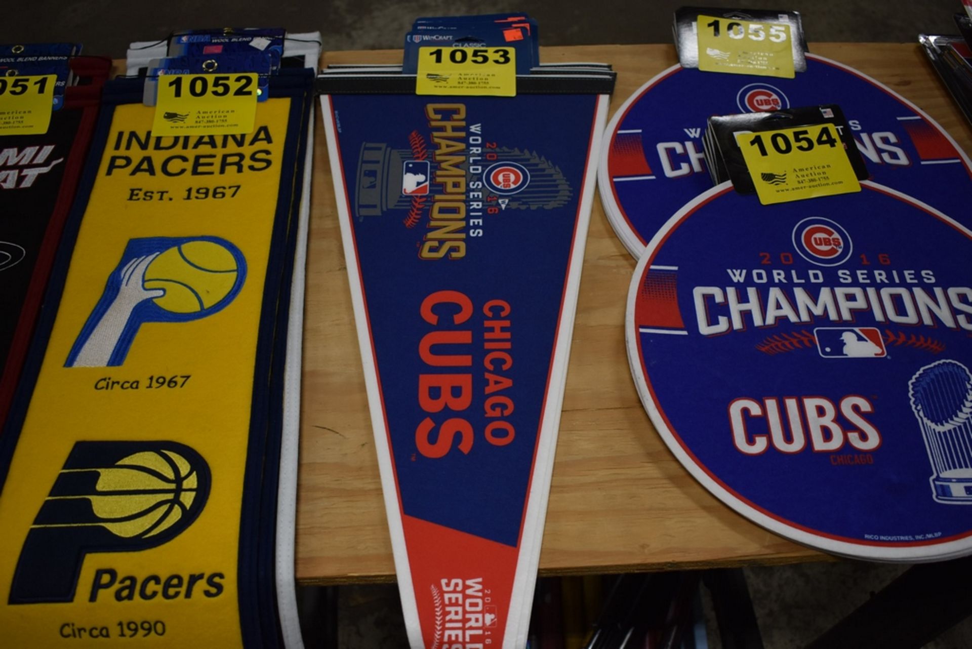 (12) CHICAGO CUB CHAMPIONSHIP PENNANTS