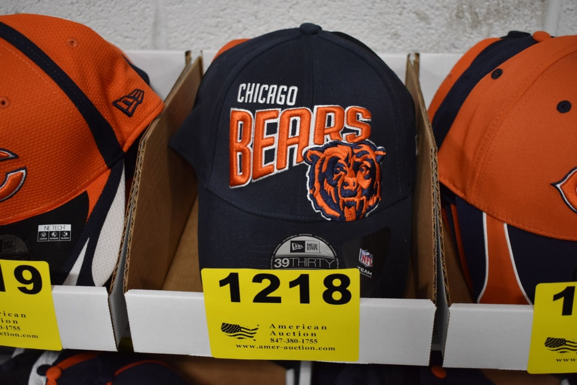 (5) CHICAGO BEARS BALL CAPS, SIZE MEDIUM/LARGE