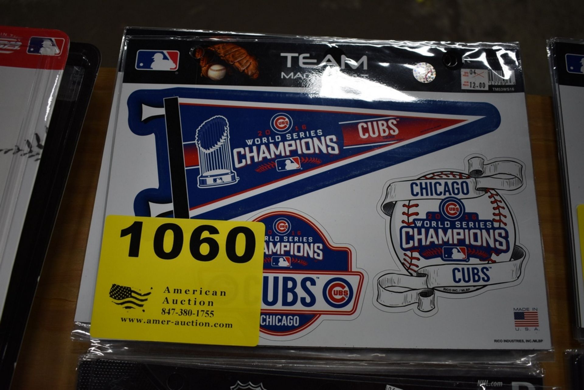 (12) CHICAGO CUBS CHAMPIONSHIP TEAM MAGNET SETS