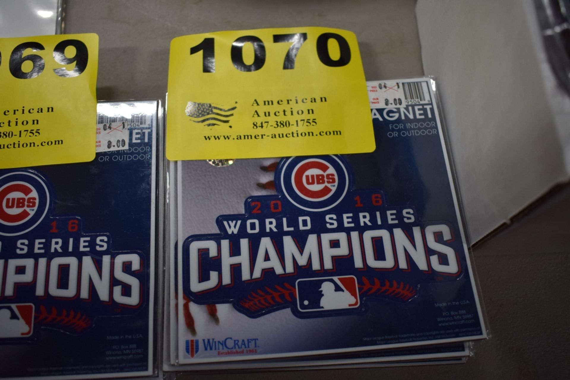 (20) CHICAGO CUBS CHAMPIONSHIP MAGNETS