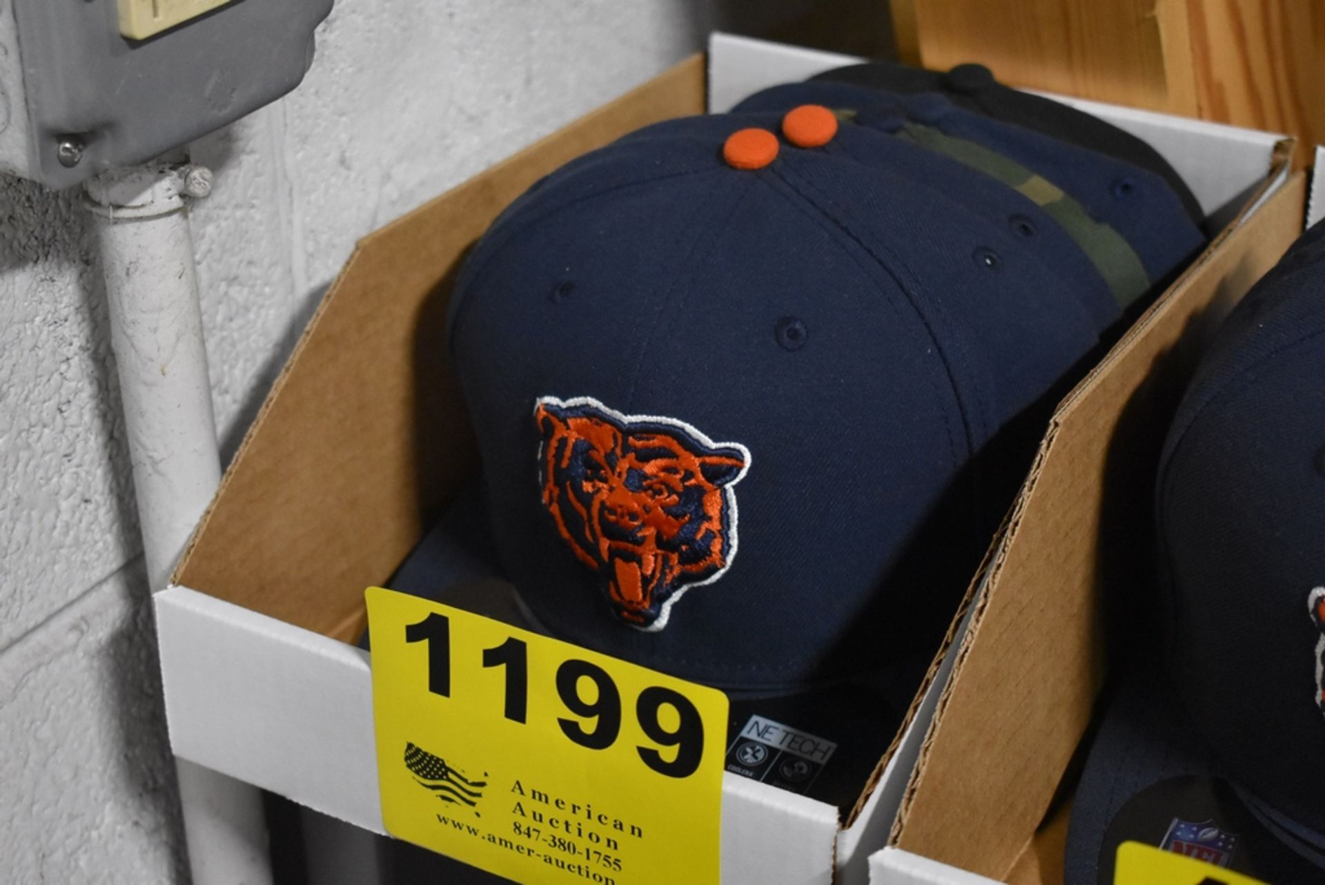 (5) CHICAGO BEARS BALL CAPS, SIZE 7